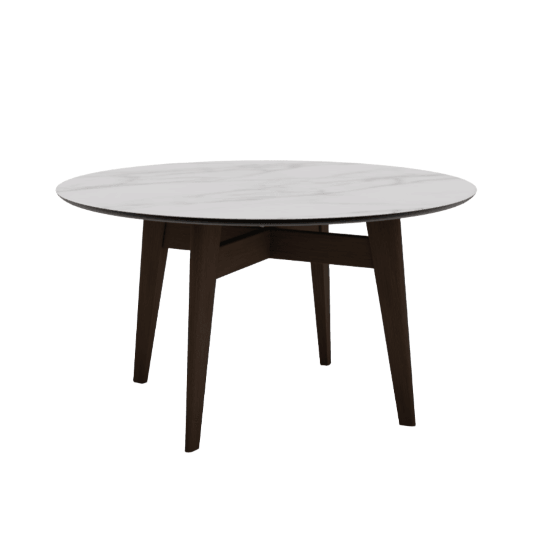 Stół okrągły ABREY kremowy marmur – Calligaris