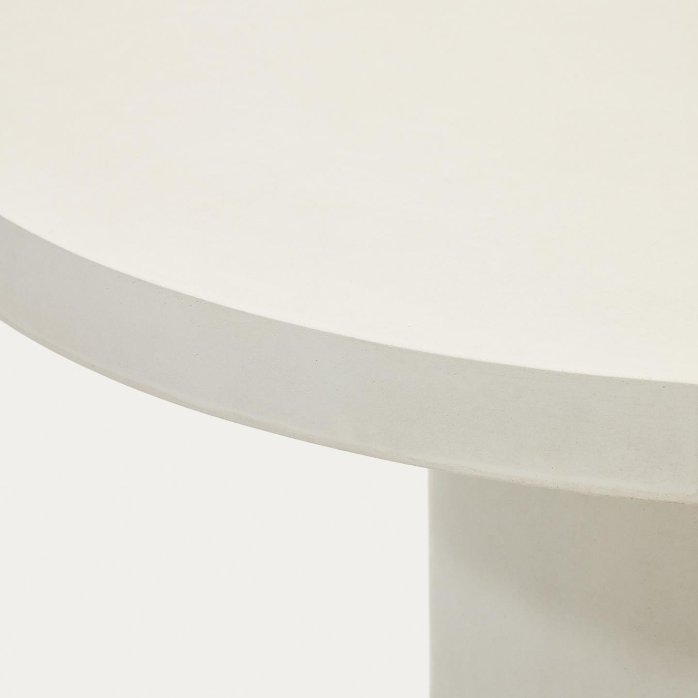 Stół okrągły AIGUABLAVA biały cement La Forma Eye on Design