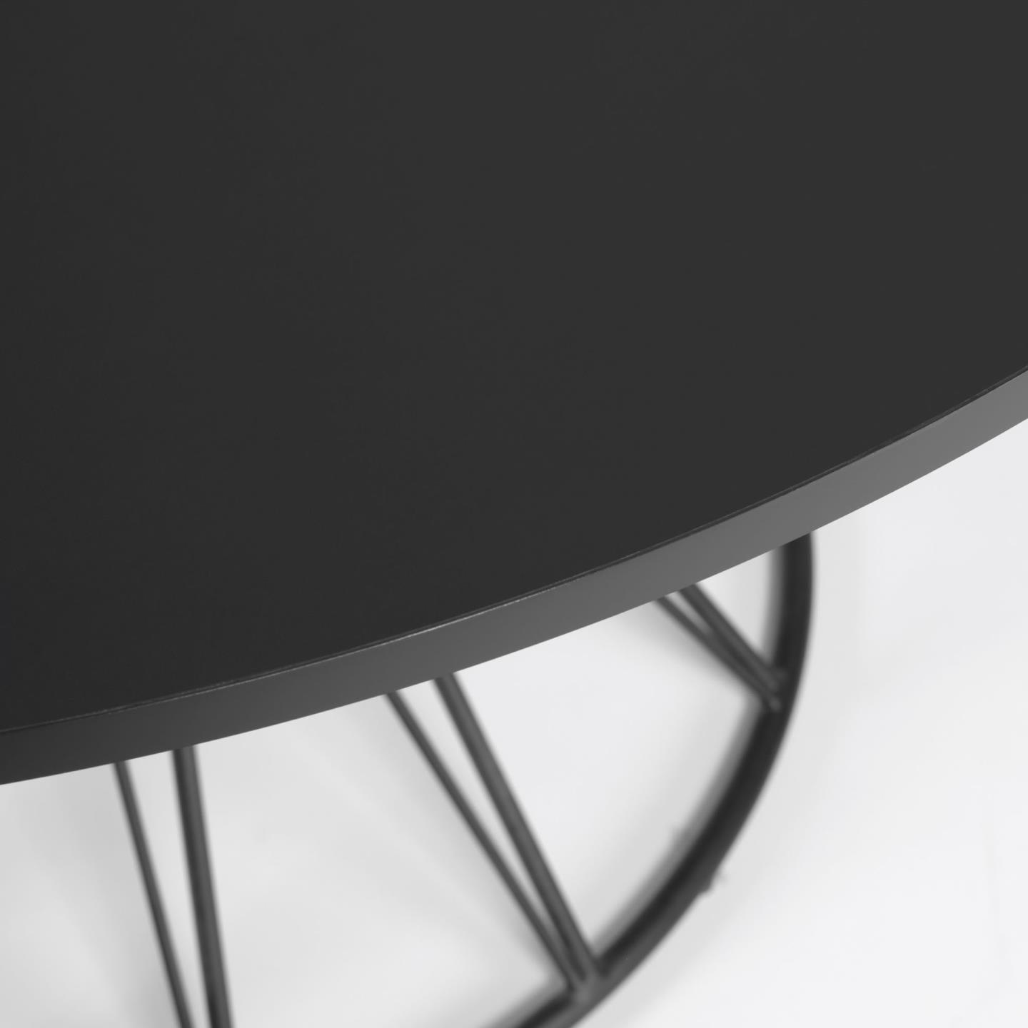 Stół okrągły NIUT czarny La Forma Eye on Design