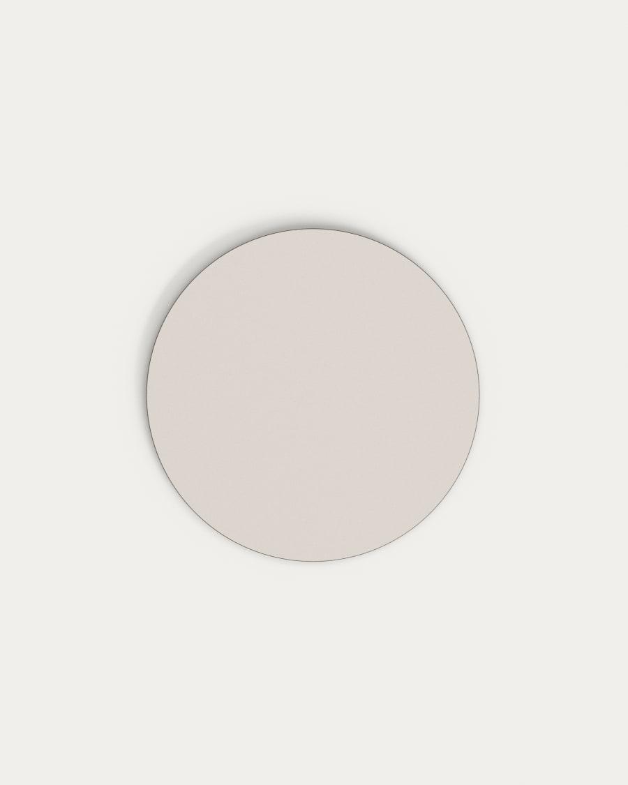 Stół okrągły ogrodowy DINA czarna podstawa z białym blatem La Forma Eye on Design