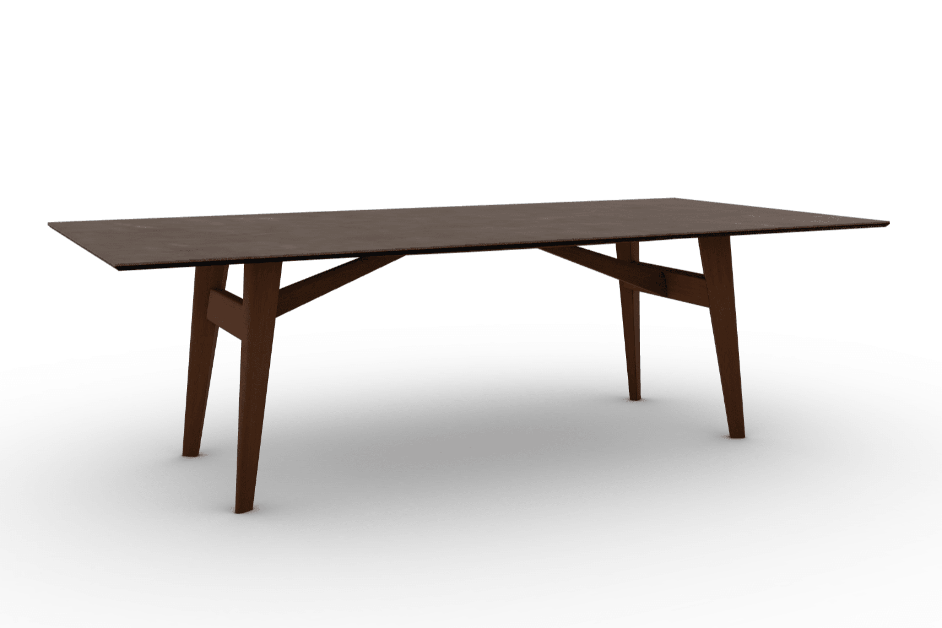 Stół prostokątny ABREY brązowa ceramika Calligaris Eye on Design