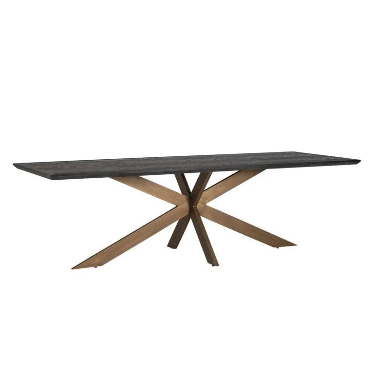Stół prostokątny BLACKBONE mosiężny Richmond Interiors Eye on Design