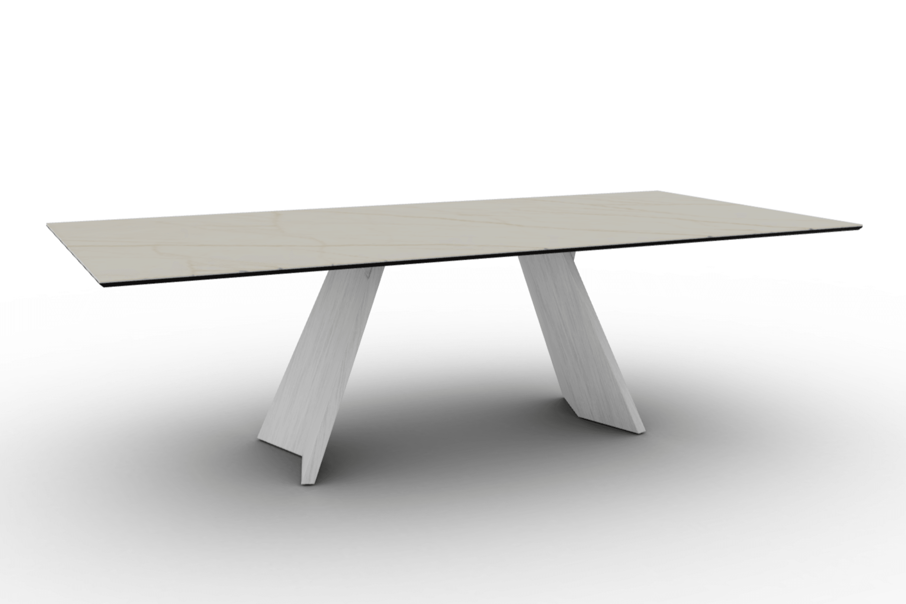 Stół prostokątny ICARO złoty marmur Calligaris Eye on Design