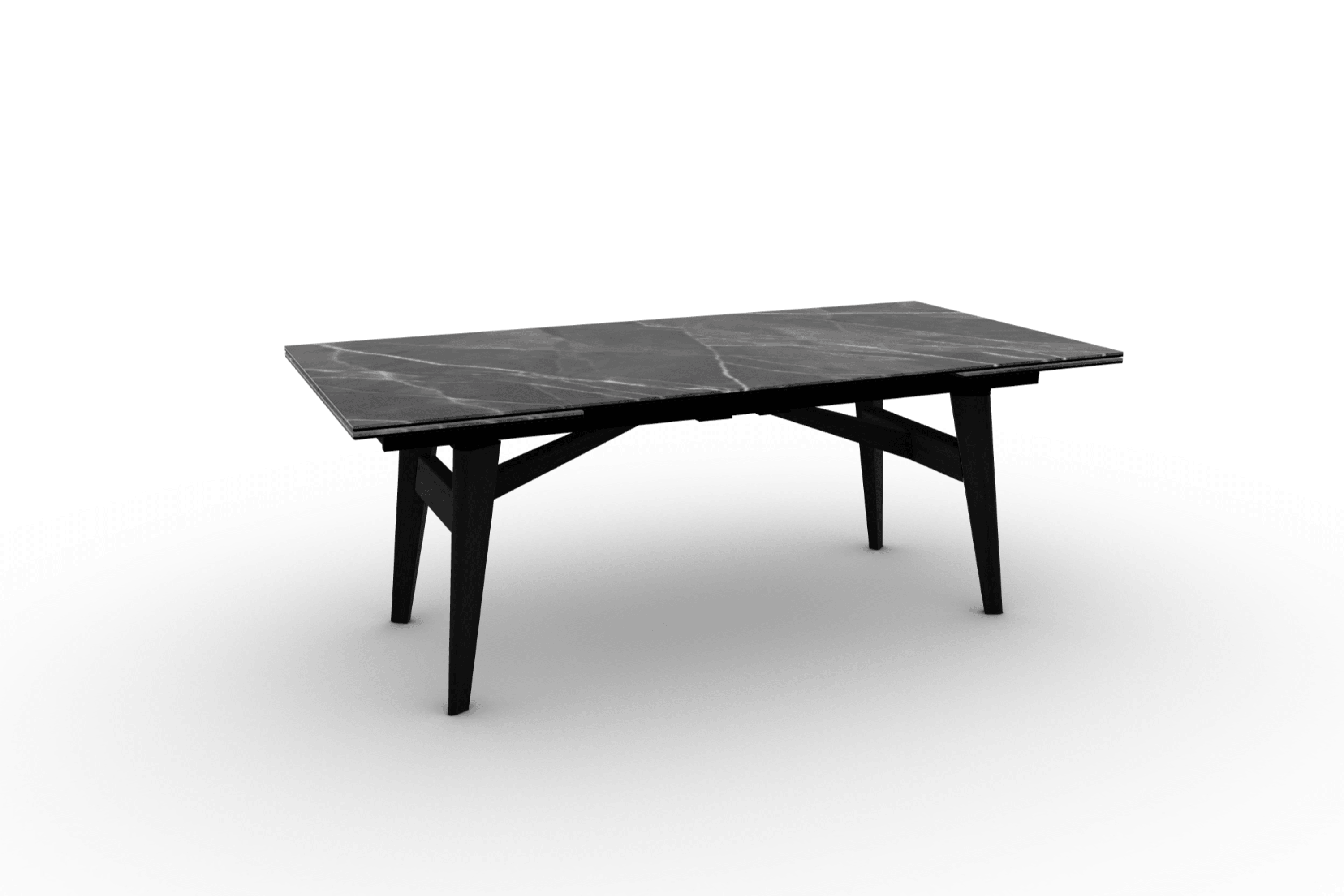 Stół prostokątny rozkładany ABREY antracytowy marmur Calligaris Eye on Design
