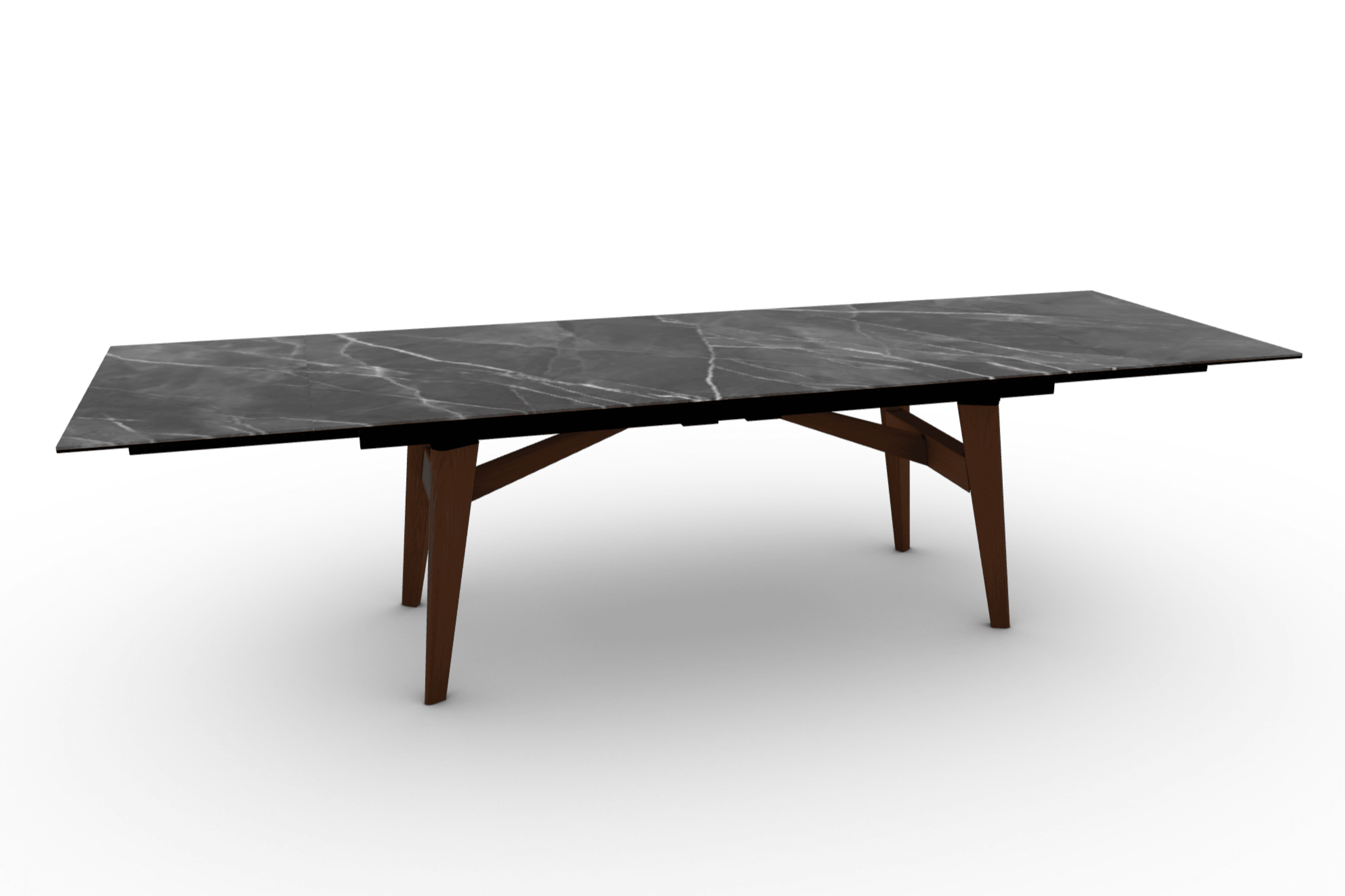 Stół prostokątny rozkładany ABREY antracytowy marmur Calligaris Eye on Design