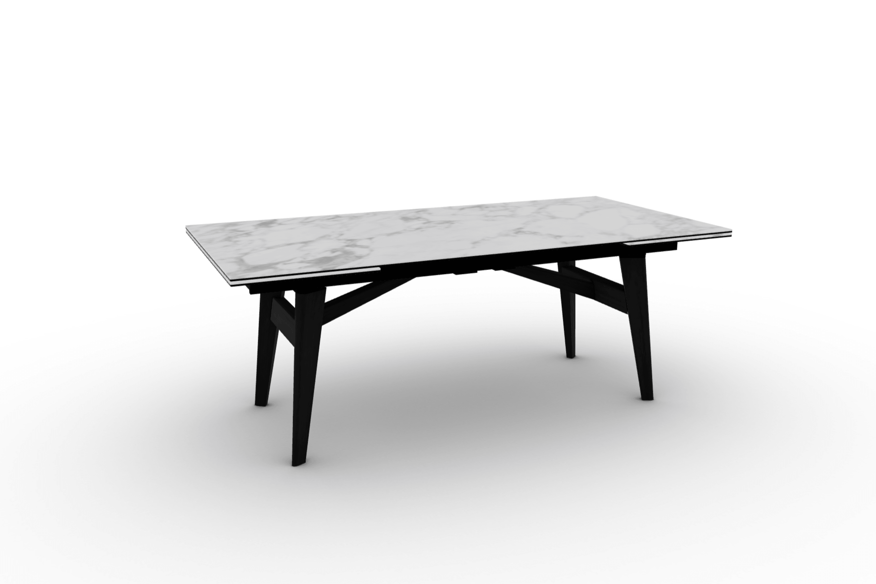 Stół prostokątny rozkładany ABREY biały marmur Calligaris Eye on Design