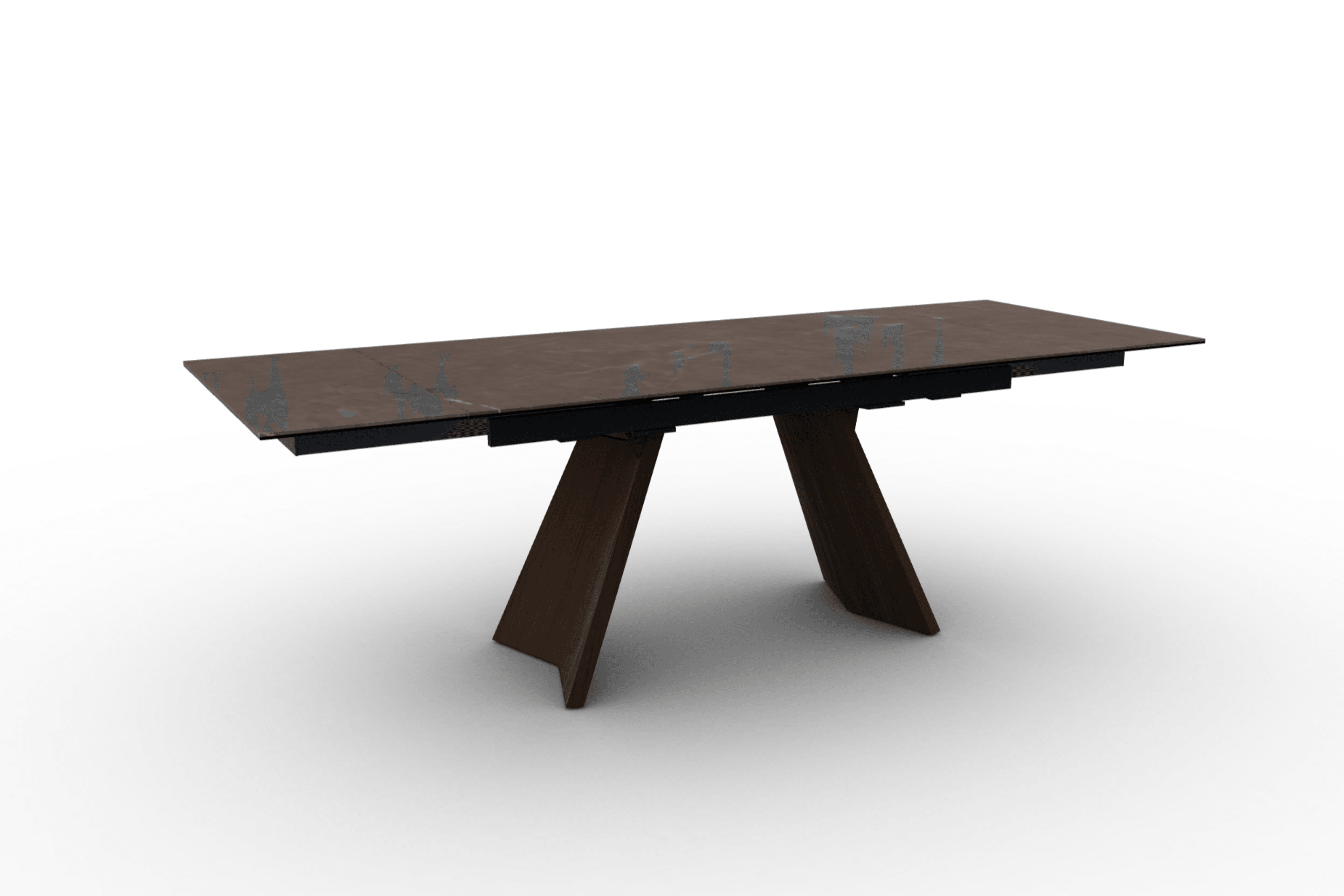 Stół prostokątny rozkładany ICARO brązowa ceramika do jadalni – Calligaris