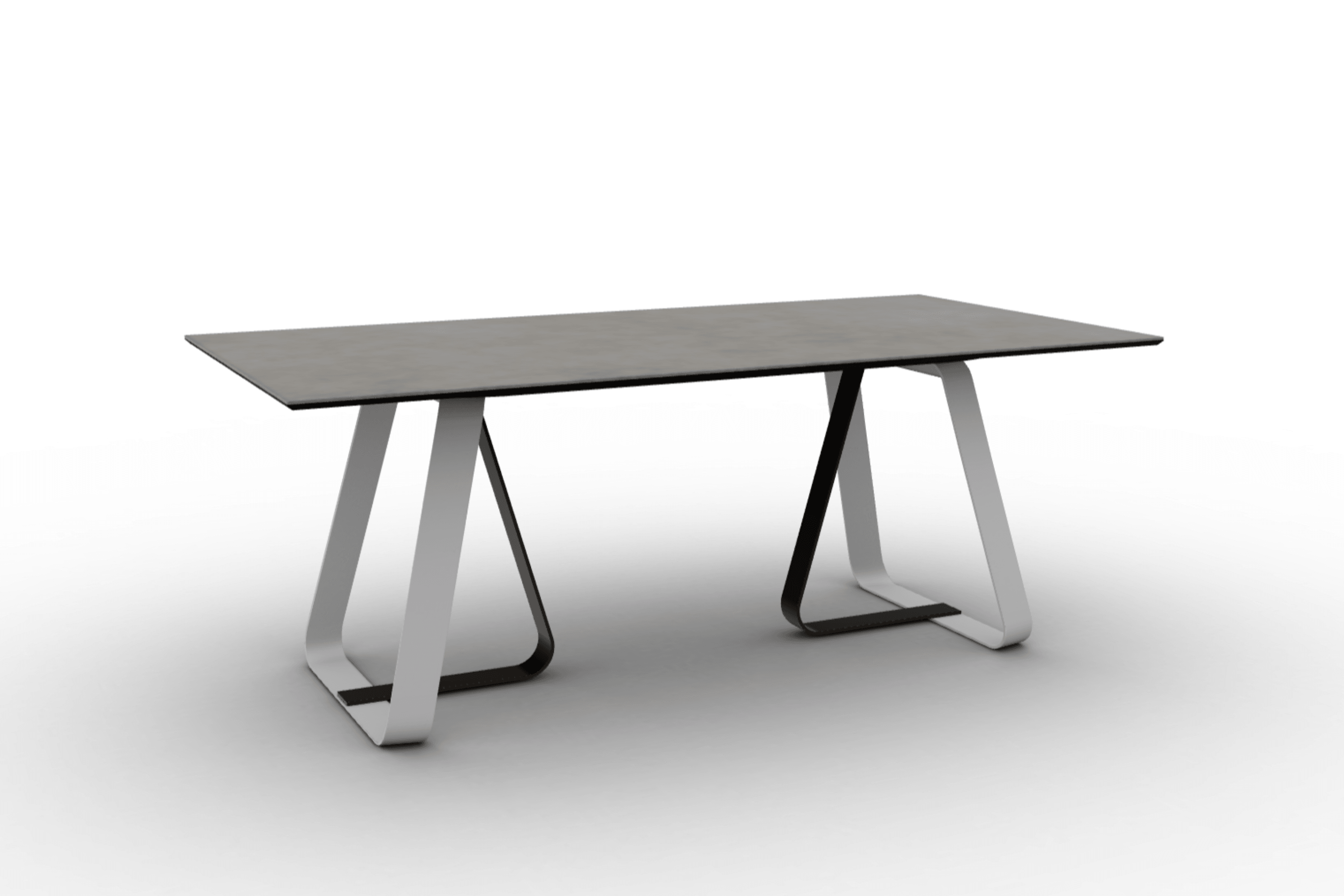 Stół prostokątny SUNSHINE jasnoszara ceramika Calligaris Eye on Design