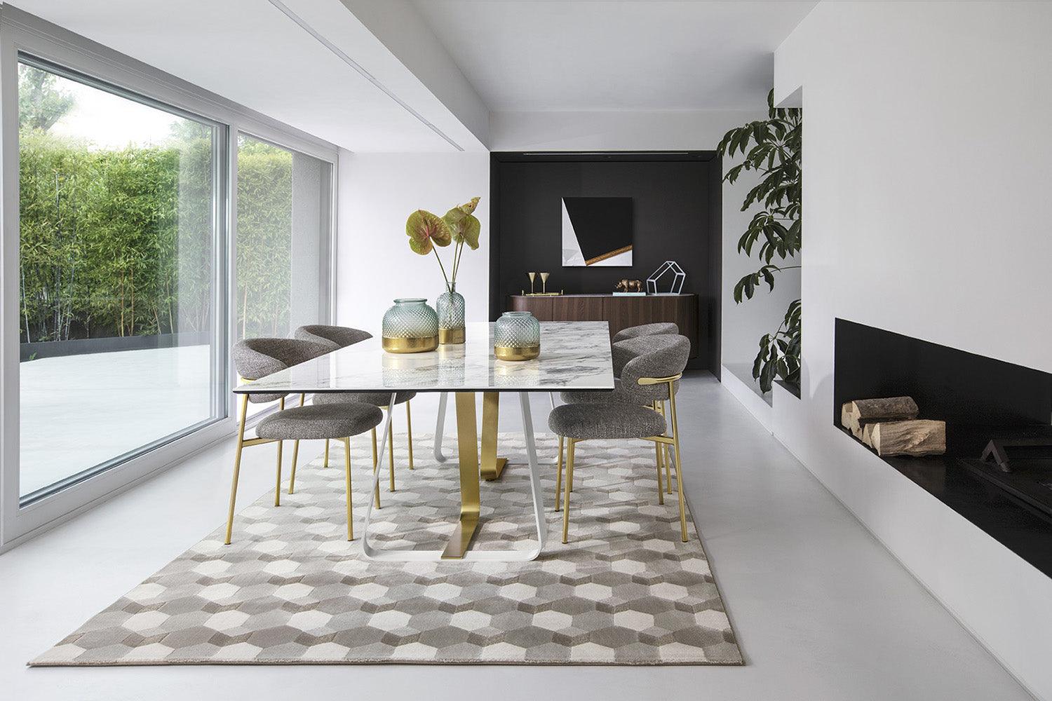Stół prostokątny SUNSHINE kremowy marmur Calligaris Eye on Design
