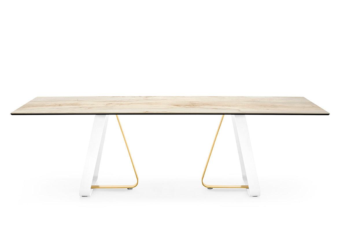 Stół prostokątny SUNSHINE piaskowy marmur Calligaris Eye on Design