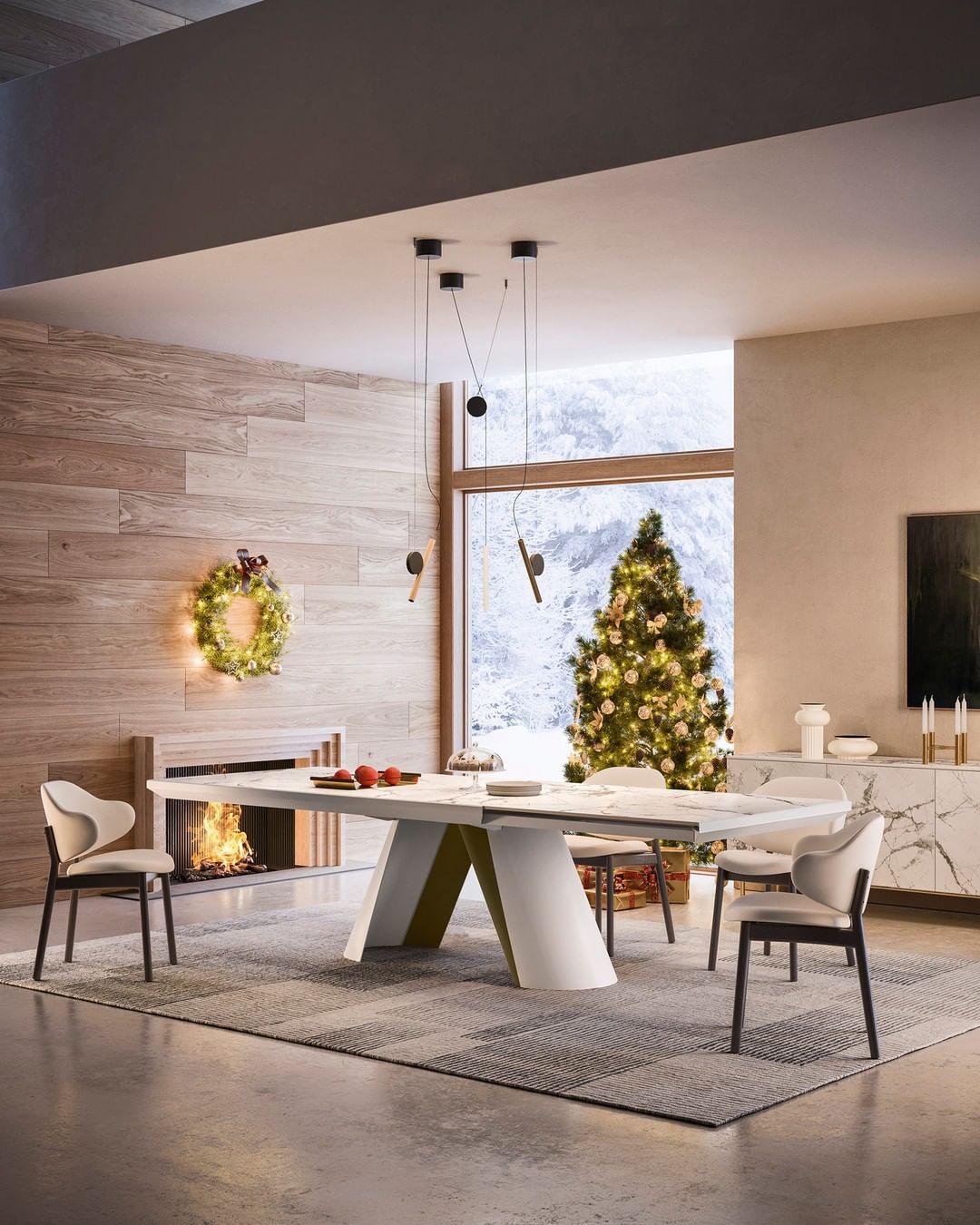Stół rozkładany APIAN czarny marmur Calligaris Eye on Design