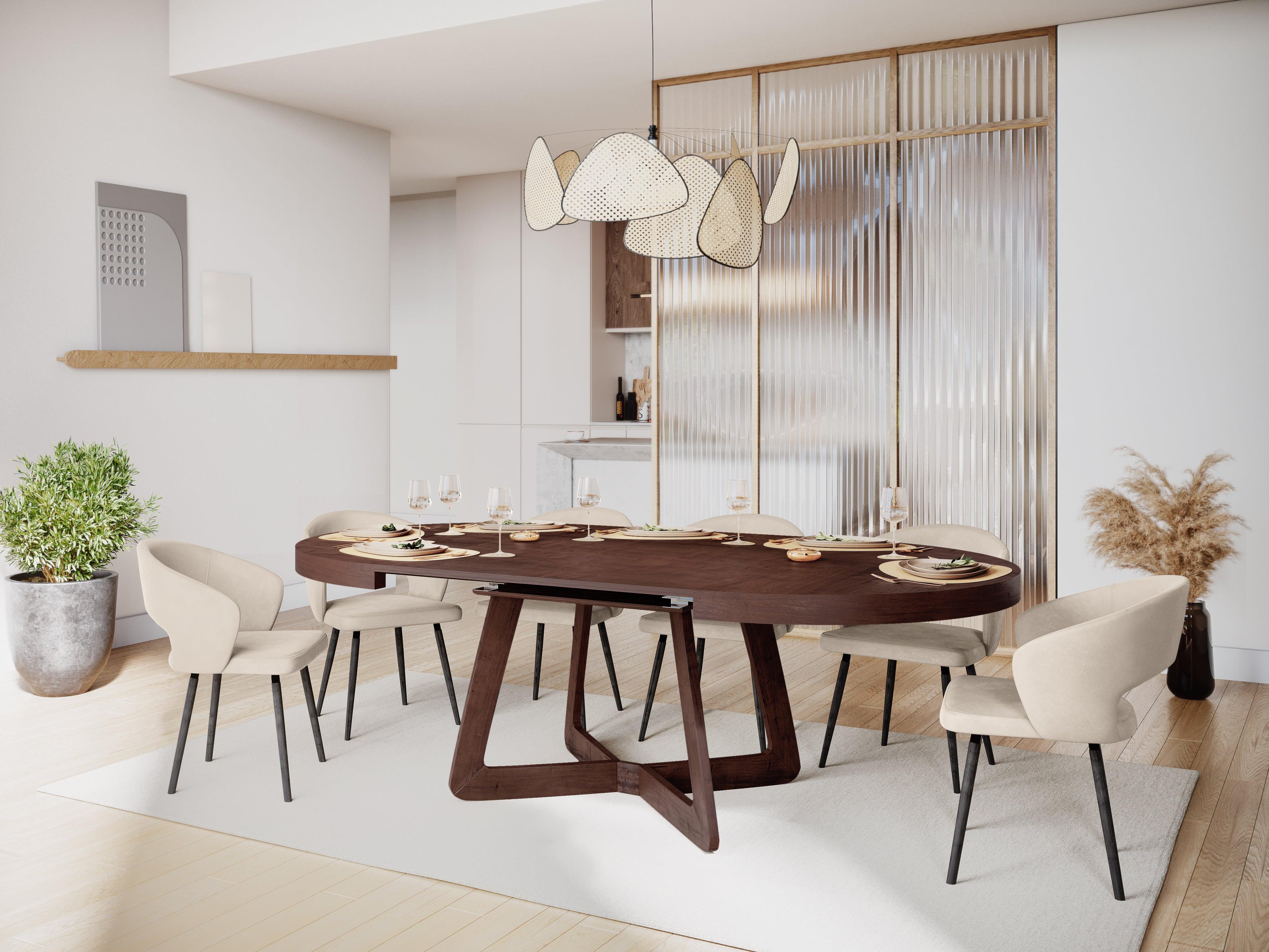 Stół rozkładany BODIL ciemnobrązowy dąb Windsor & Co Eye on Design
