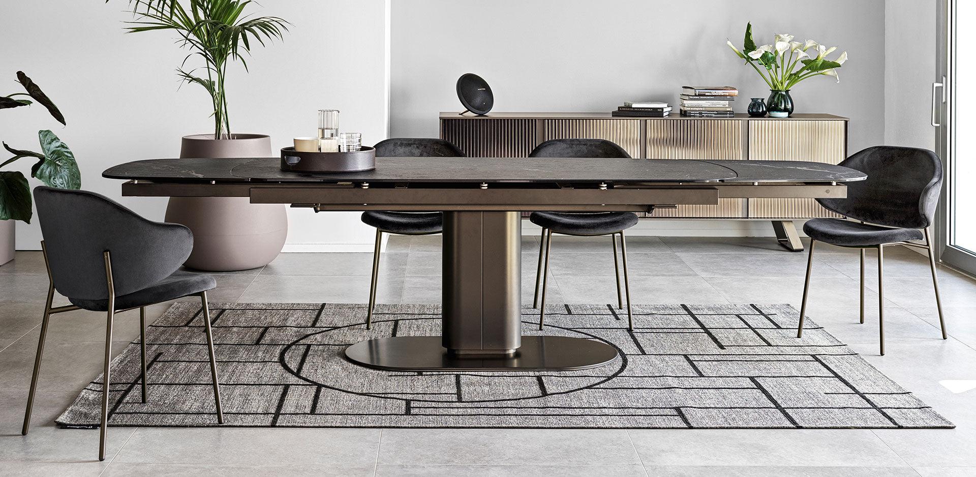 Stół rozkładany CAMEO brązowy Calligaris Eye on Design
