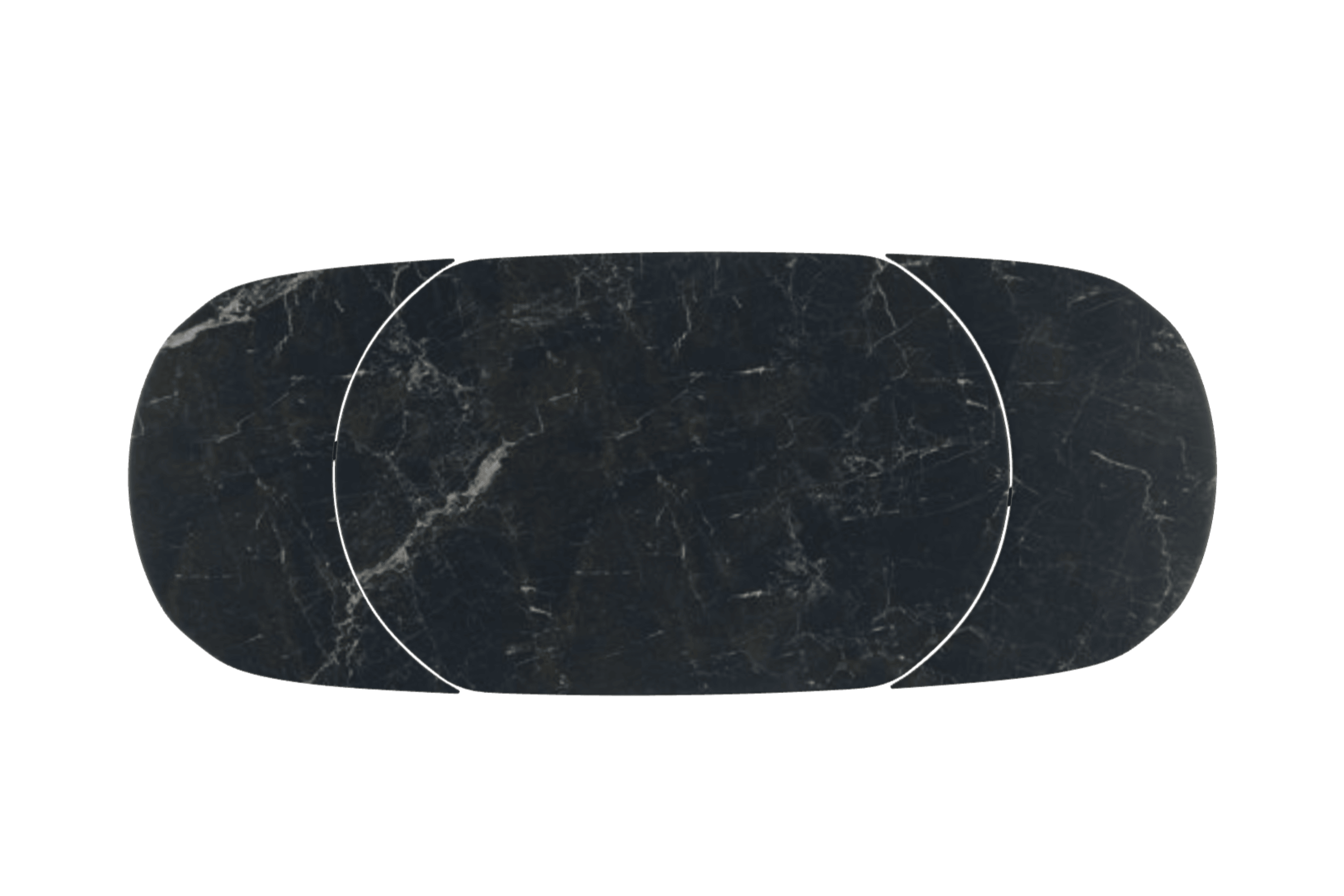 Stół rozkładany ORBITAL czarny marmur Calligaris Eye on Design