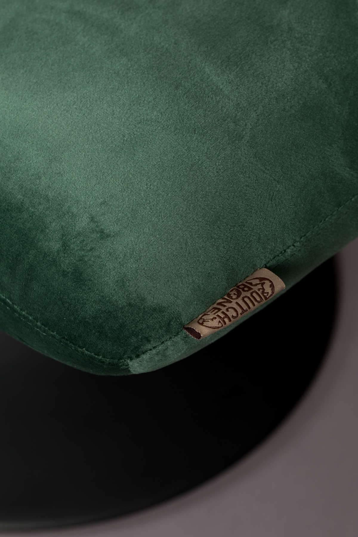 Stołek BAR VELVET zielony Dutchbone Eye on Design