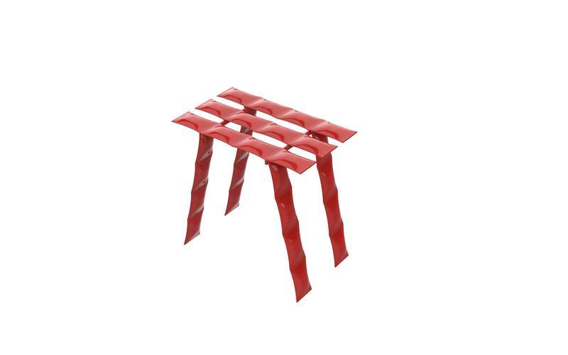 Stołek COSMIC STOOL Mati Sipiora Czerwony Eye on Design