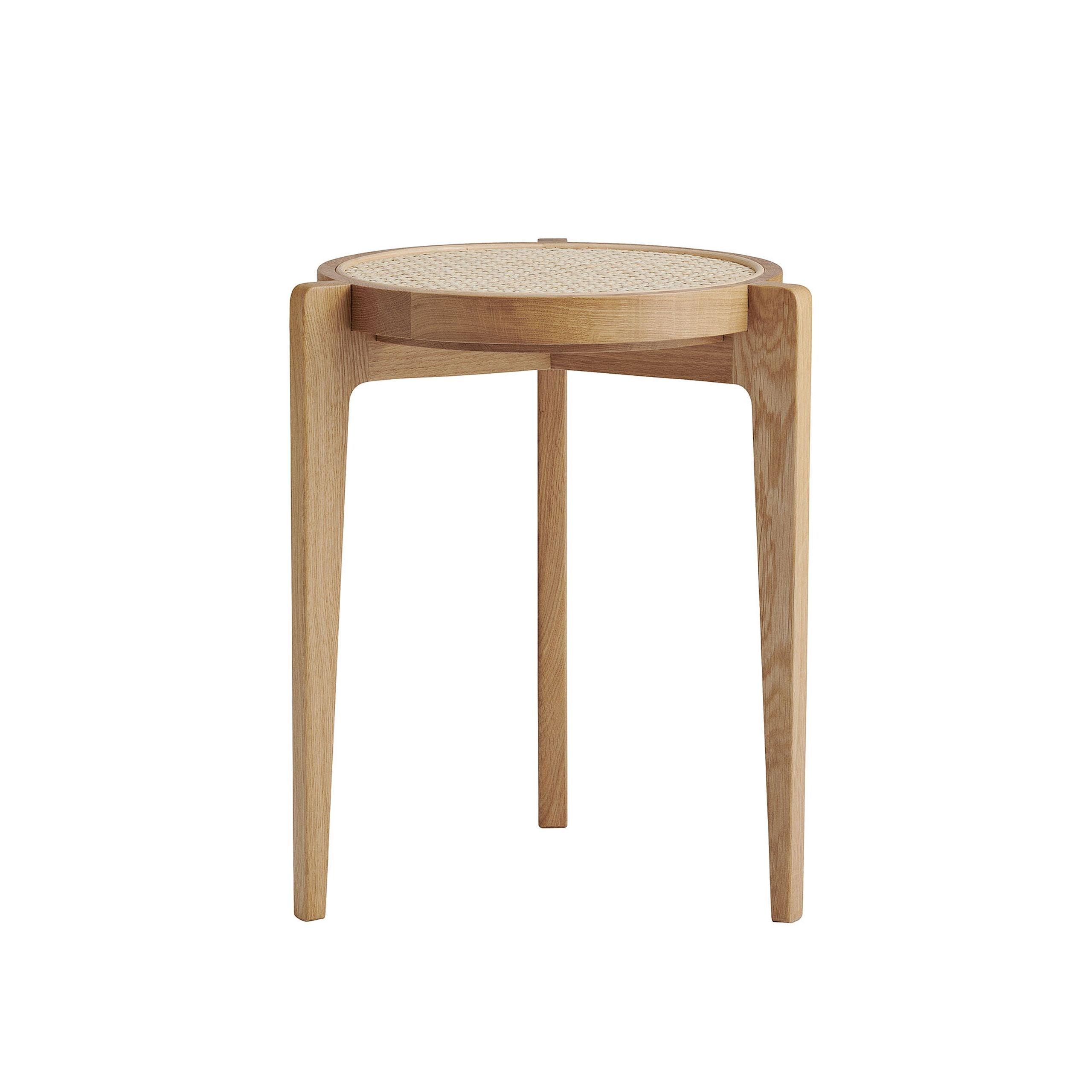 Stołek LE ROI dębowy z rattanem NORR11 Eye on Design