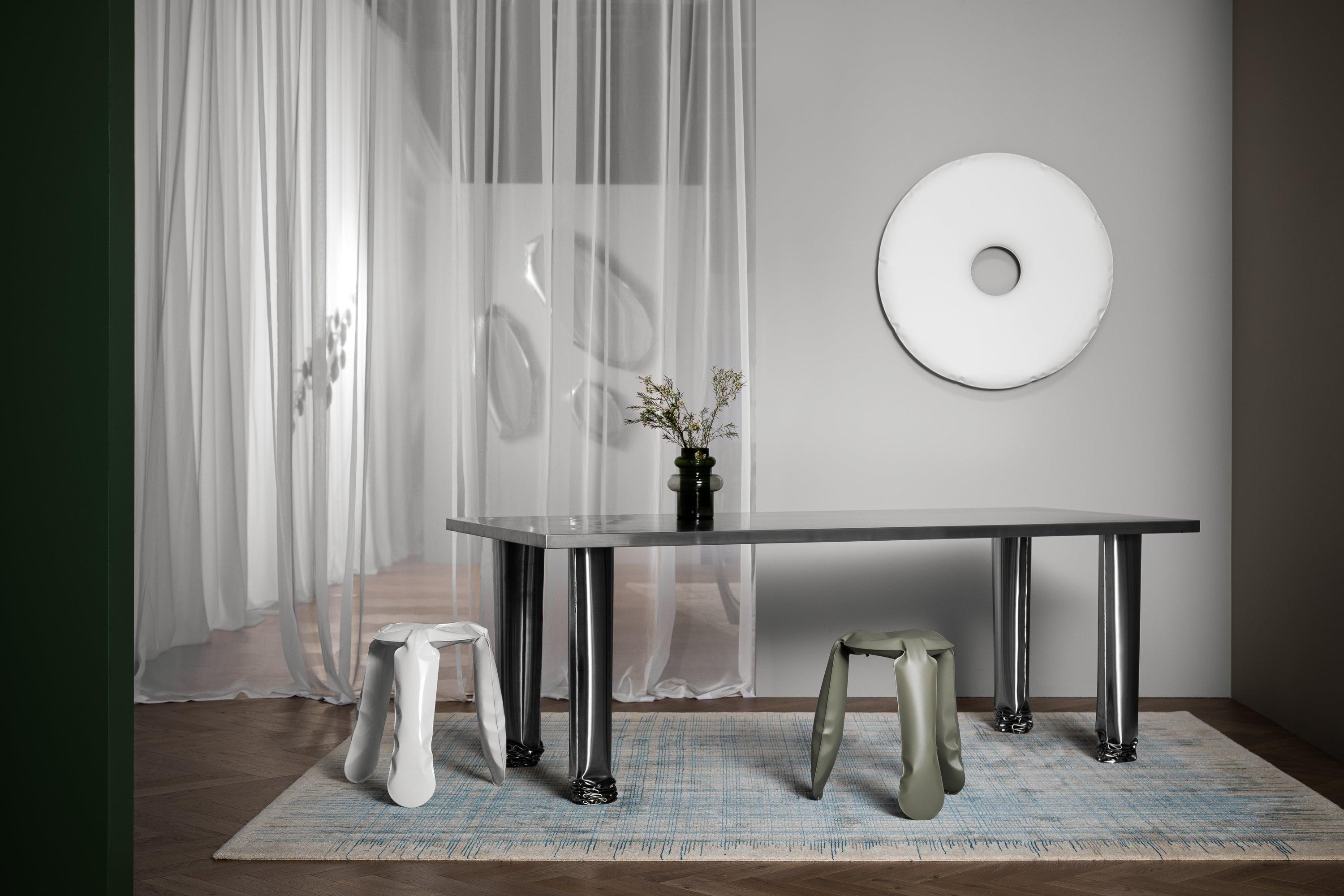 Stołek PLOPP szary mech mat Zieta Studio Eye on Design