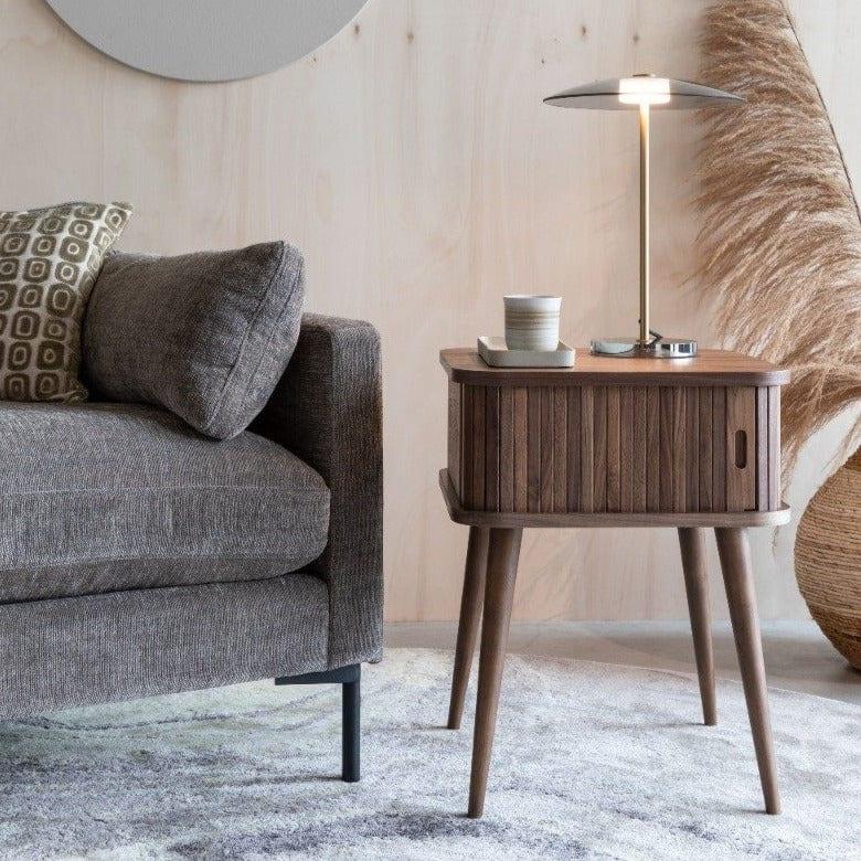 Stolik boczny BARBIER orzechowy Zuiver Eye on Design