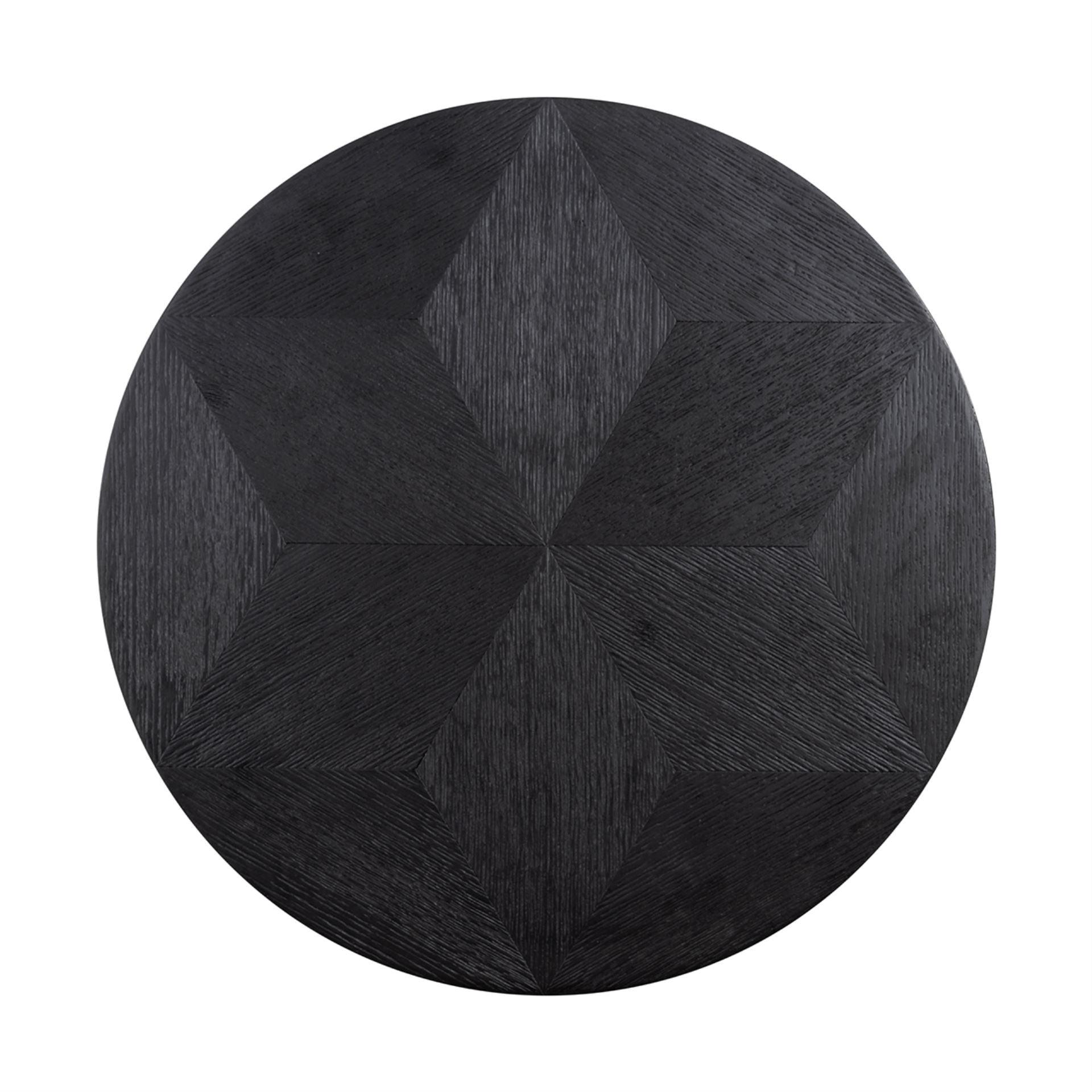 Stolik boczny BLAX czarny fornir dębowy Richmond Interiors Eye on Design