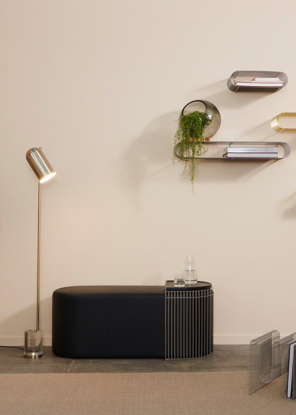 Stolik boczny CURVA srebrny AYTM Eye on Design