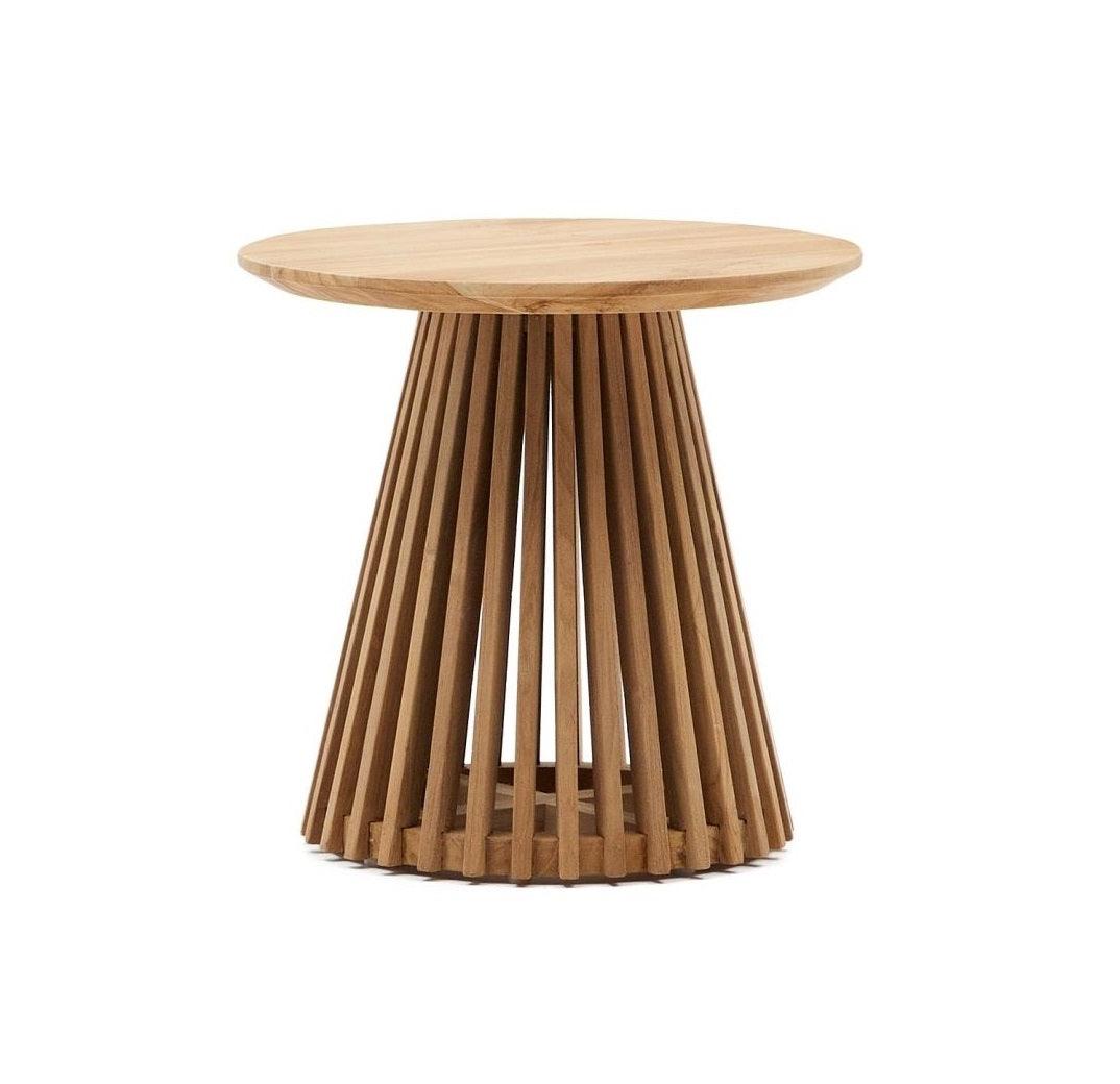 Stolik boczny JEANETTE lite drewno tekowe La Forma Eye on Design