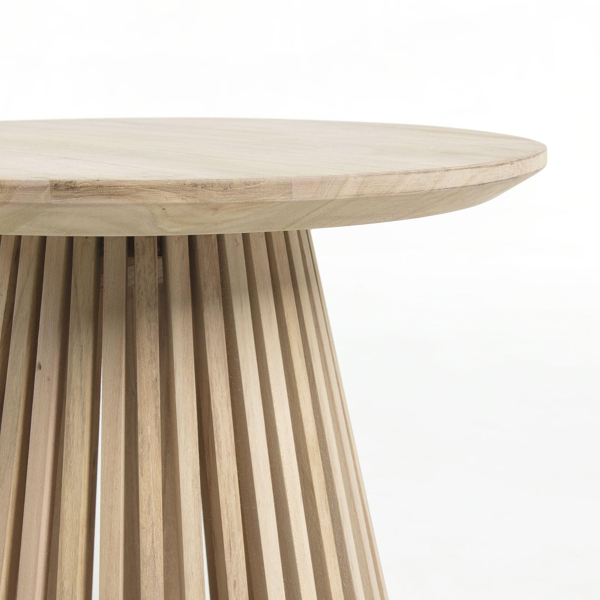Stolik boczny JEANETTE lite drewno tekowe La Forma Eye on Design