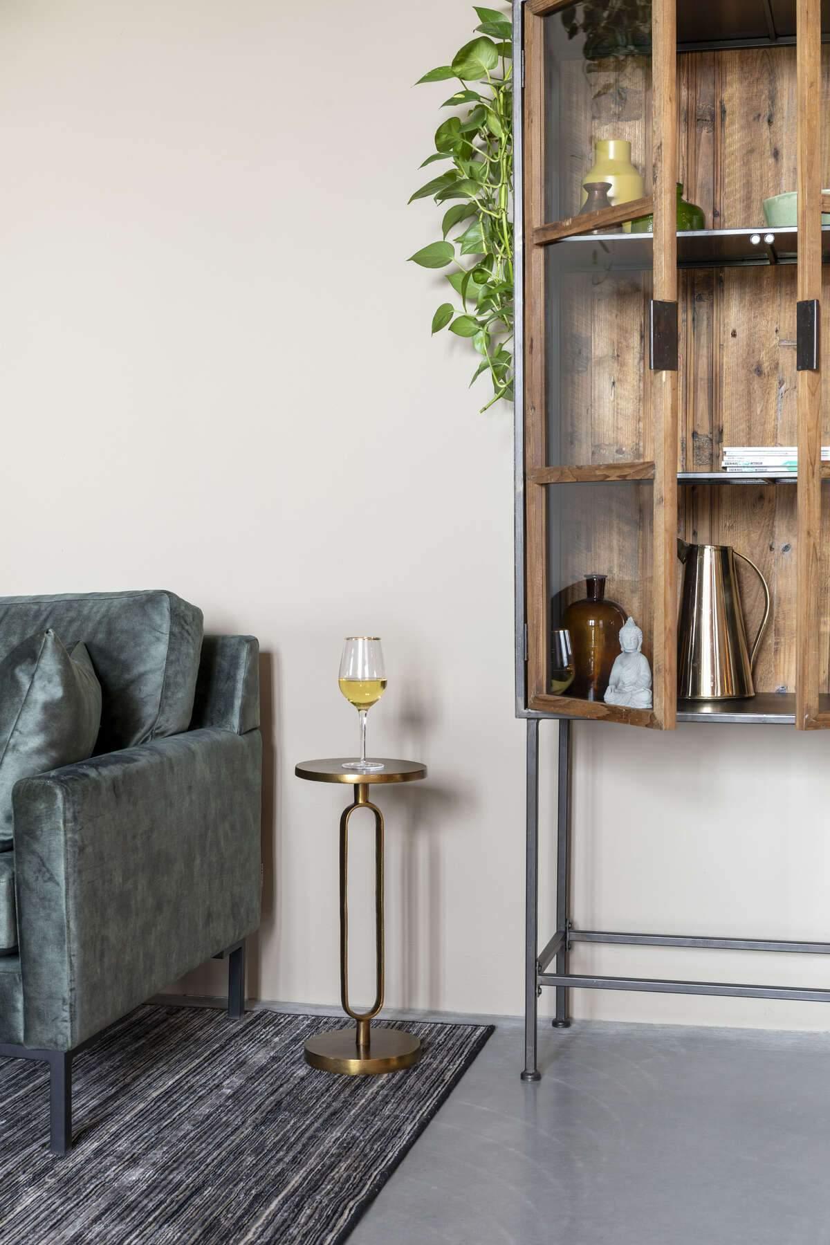 Stolik kawowy SANDOOK mosiężny Dutchbone Eye on Design