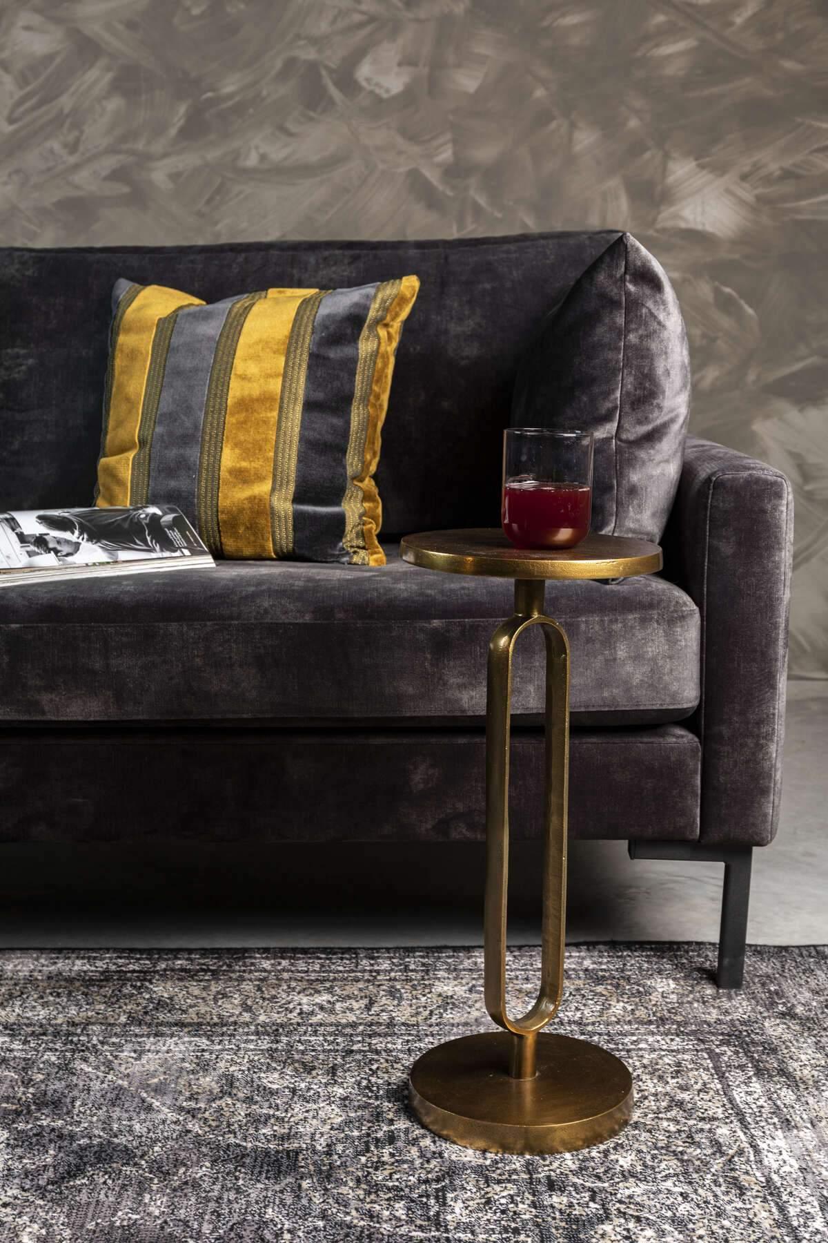 Stolik kawowy SANDOOK mosiężny Dutchbone Eye on Design