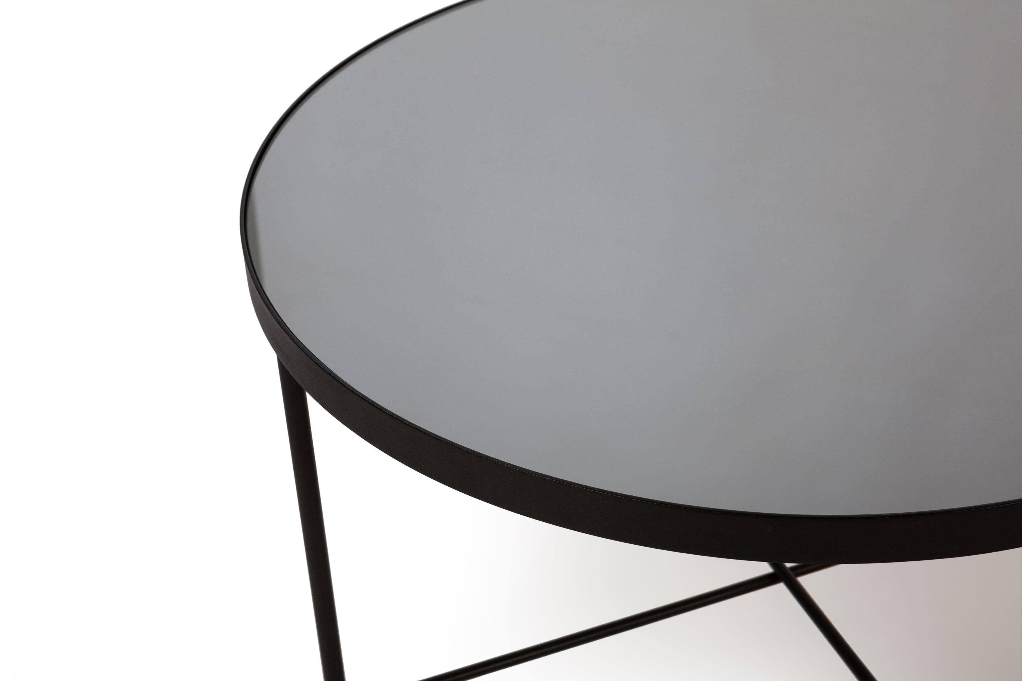 Stolik boczny TRE lustro tytanowe Nordifra Eye on Design