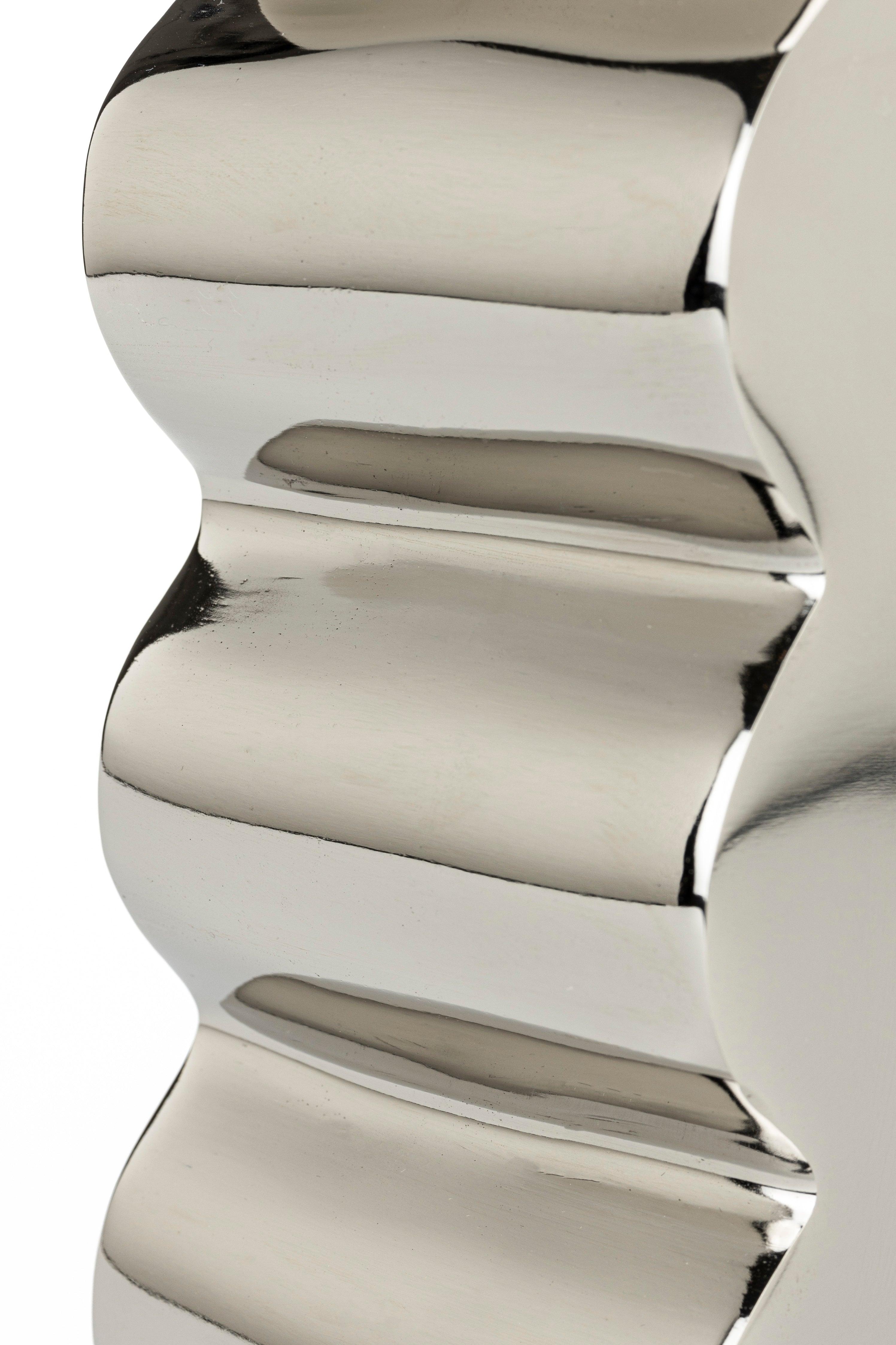 Stolik CURVES błyszczący srebrny Zuiver Eye on Design