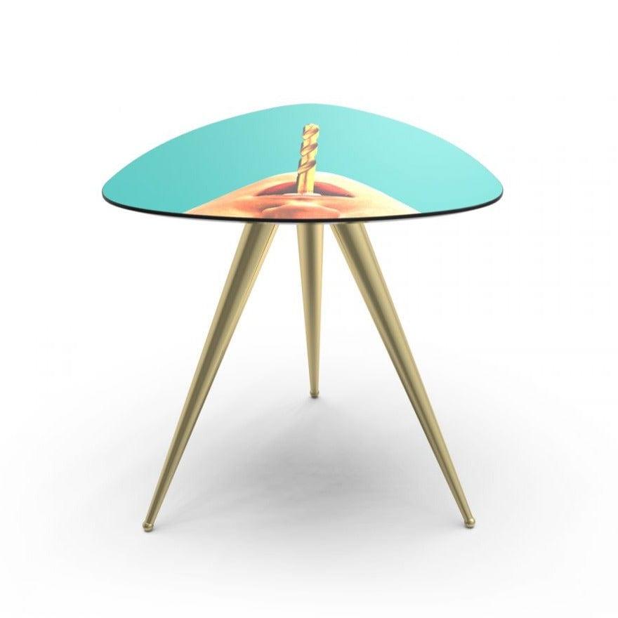 Stolik DRILL turkusowy Seletti Eye on Design