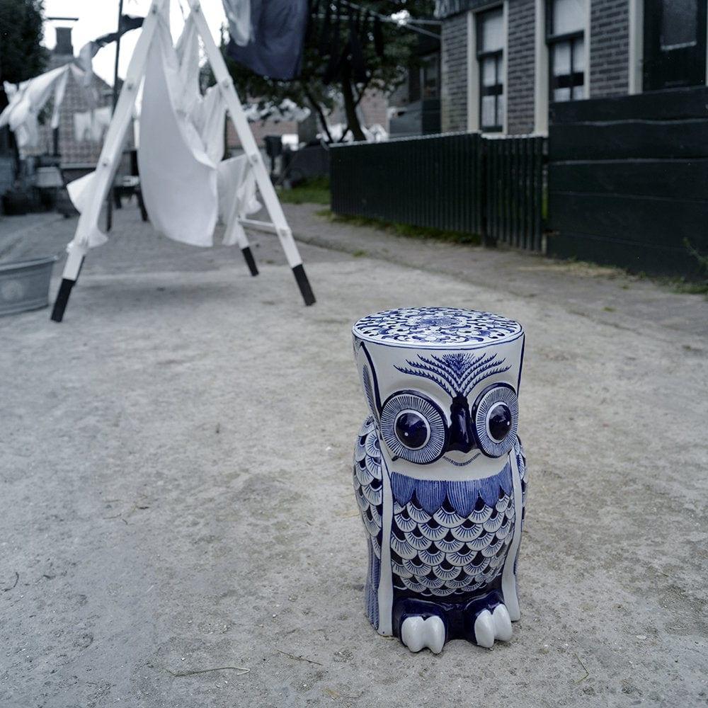 Stolik FLOWER OWL niebieski Pols Potten Eye on Design