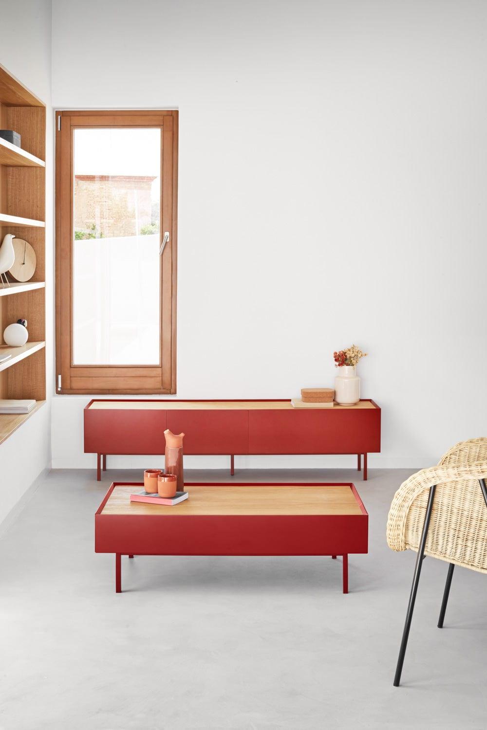 Stolik kawowy ARISTA czerwony Teulat Eye on Design