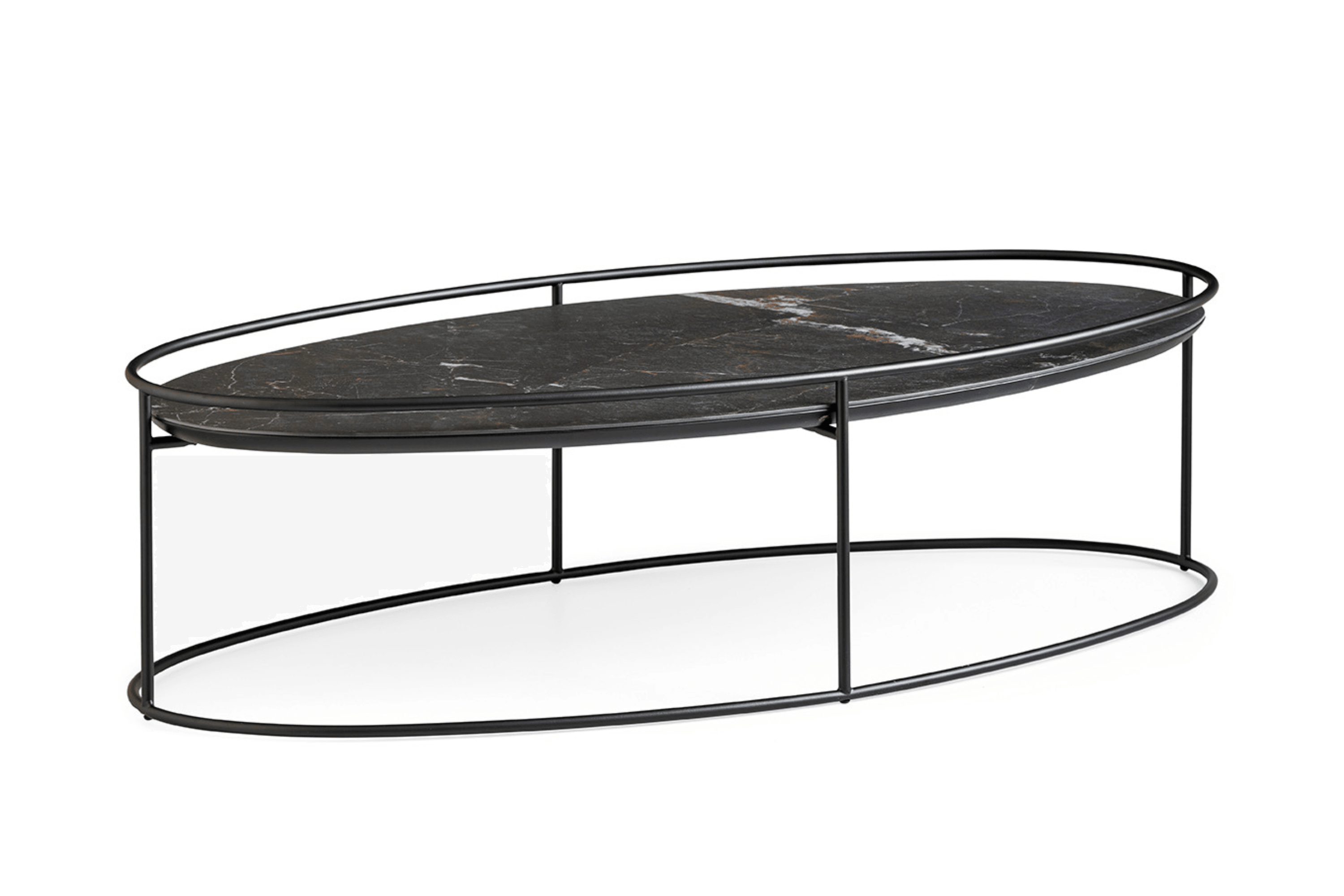 Stolik kawowy ATOLLO czarna podstawa Calligaris Eye on Design