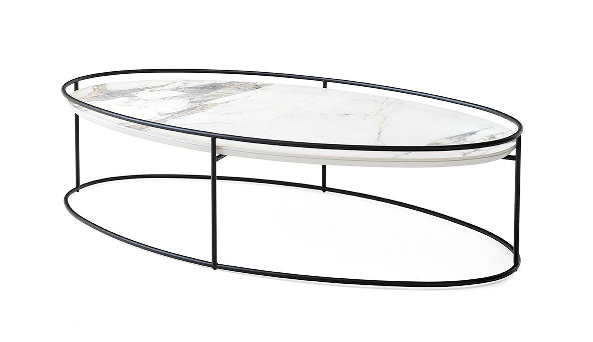 Stolik kawowy ATOLLO czarna podstawa Calligaris Eye on Design