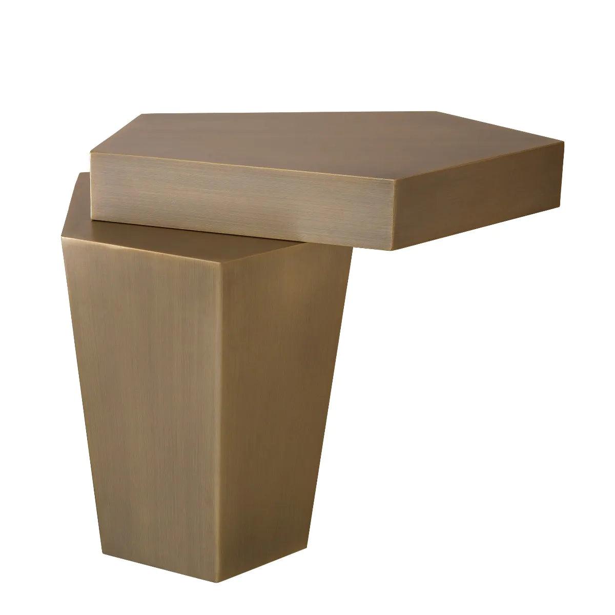 Stolik kawowy CALABASAS szczotkowany mosiądz Eichholtz 60 cm Eye on Design