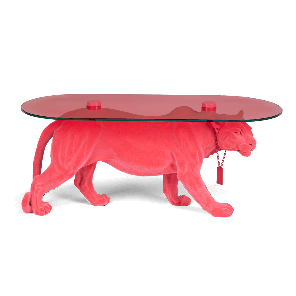 Stolik kawowy DOPE AS HELL różowy Bold Monkey Eye on Design