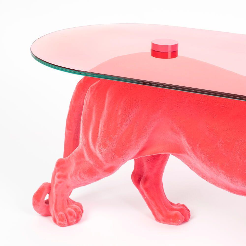 Stolik kawowy DOPE AS HELL różowy Bold Monkey Eye on Design