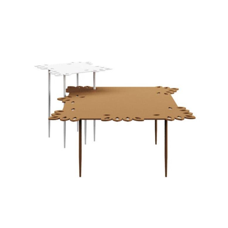 Stolik kawowy FLAT LACE rudy z białym Liu Jo Living Eye on Design