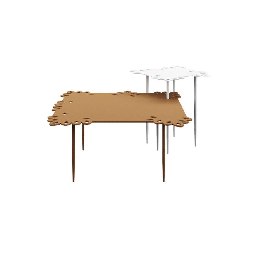 Stolik kawowy FLAT LACE rudy z białym Liu Jo Living Eye on Design