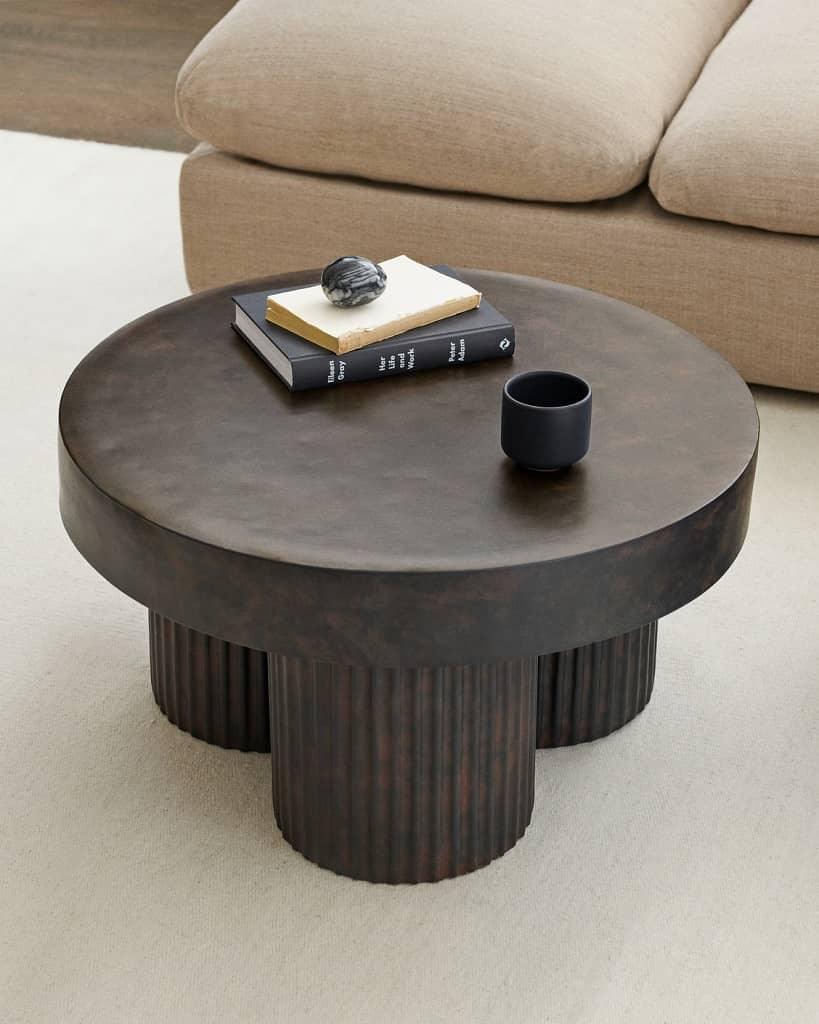 Stolik kawowy GEAR czarny beton NORR11 Eye on Design