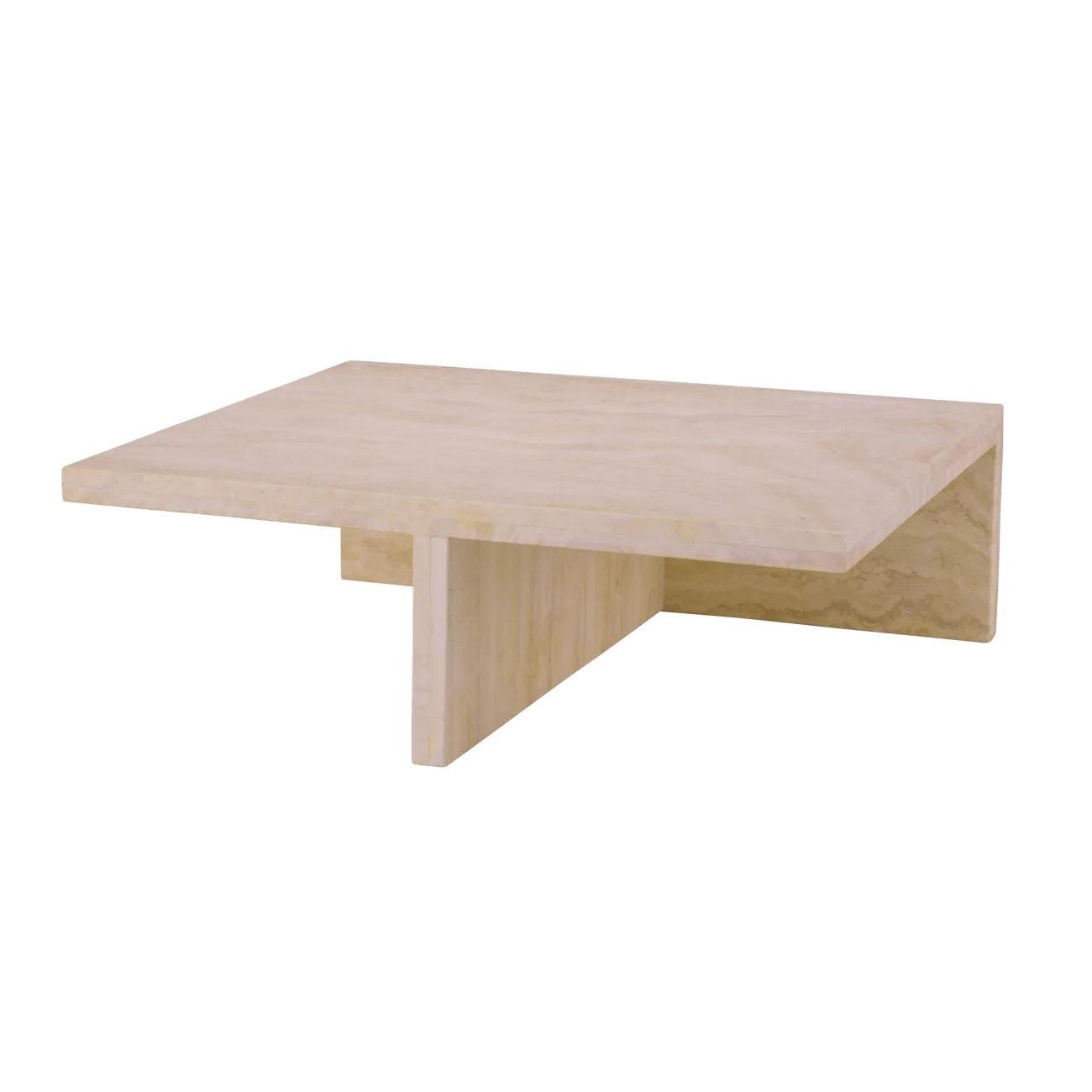Stolik kawowy niski AMARA trawertyn Eichholtz Eye on Design