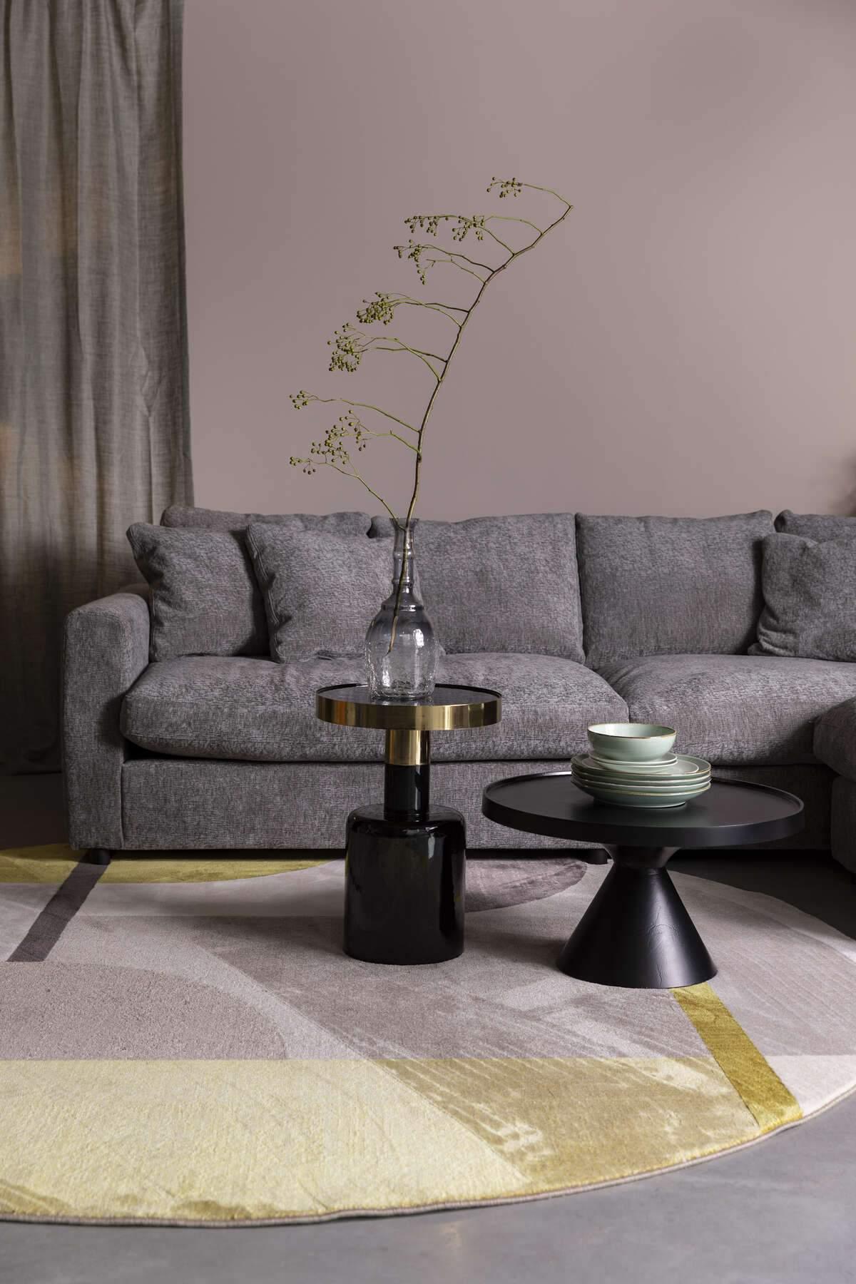 Stolik kawowy niski FLOSS czarny Zuiver Eye on Design