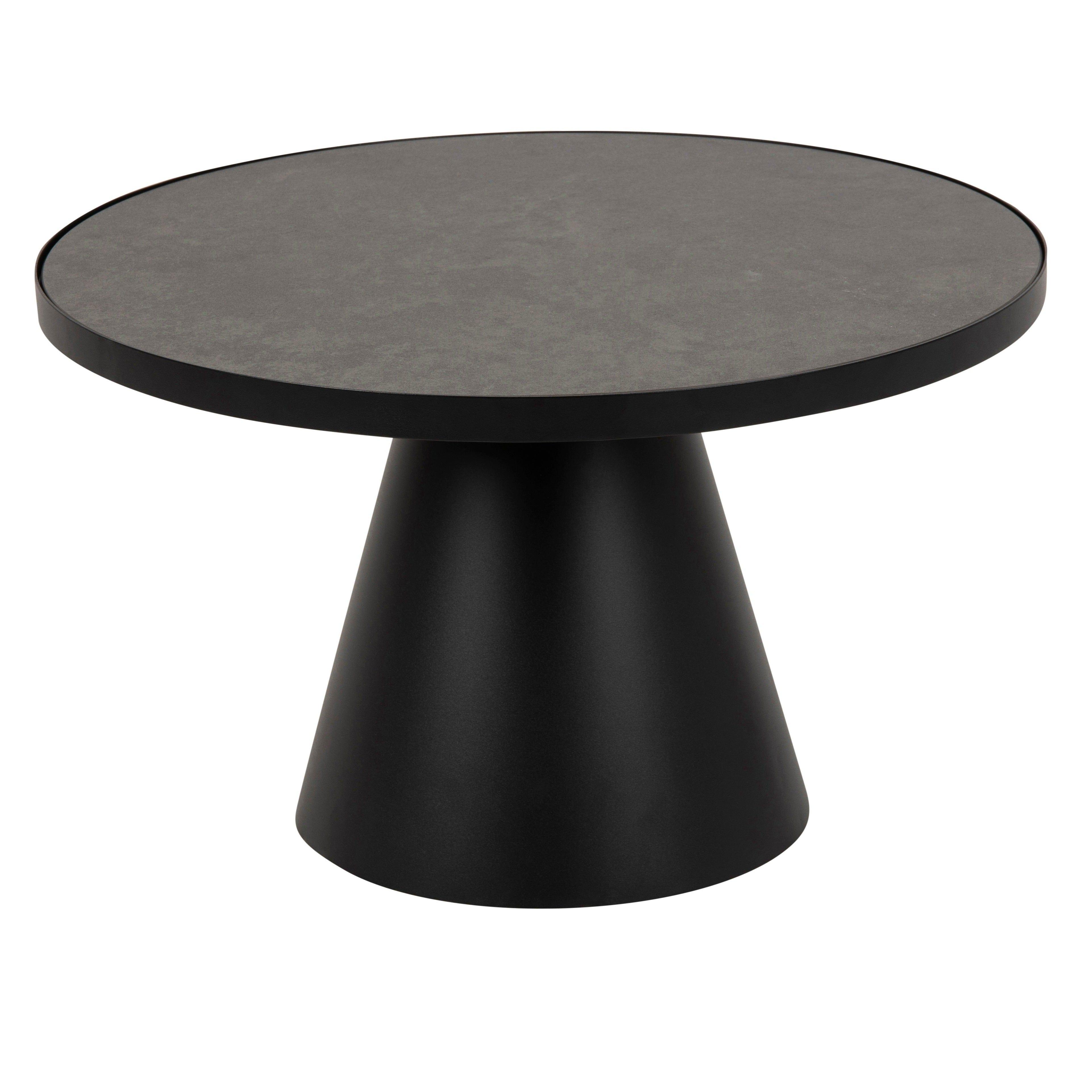 Stolik kawowy niski SOLI czarny Home Essentials Eye on Design