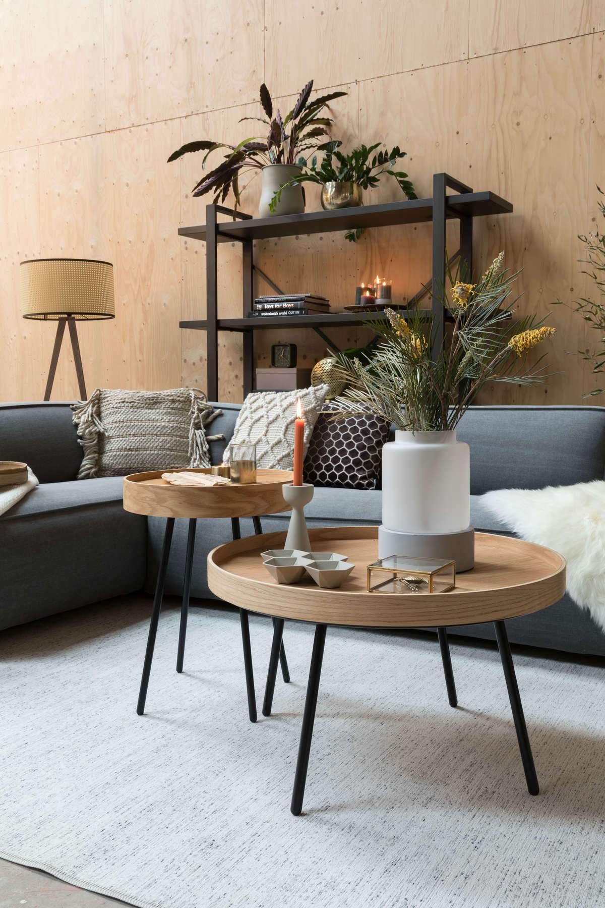 Stolik kawowy OAK TRAY drewniany Zuiver Eye on Design