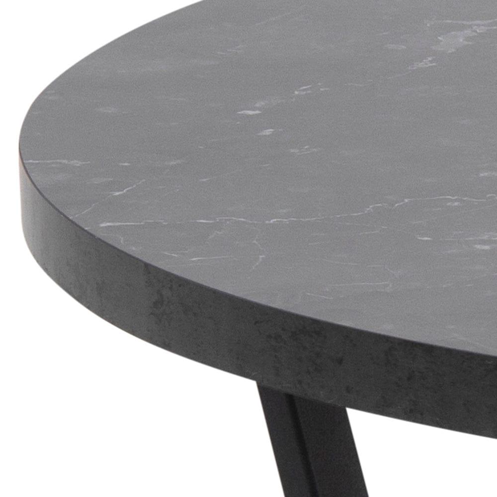 Stolik kawowy okrągły AMBLE czarny marmur Home Essentials Eye on Design