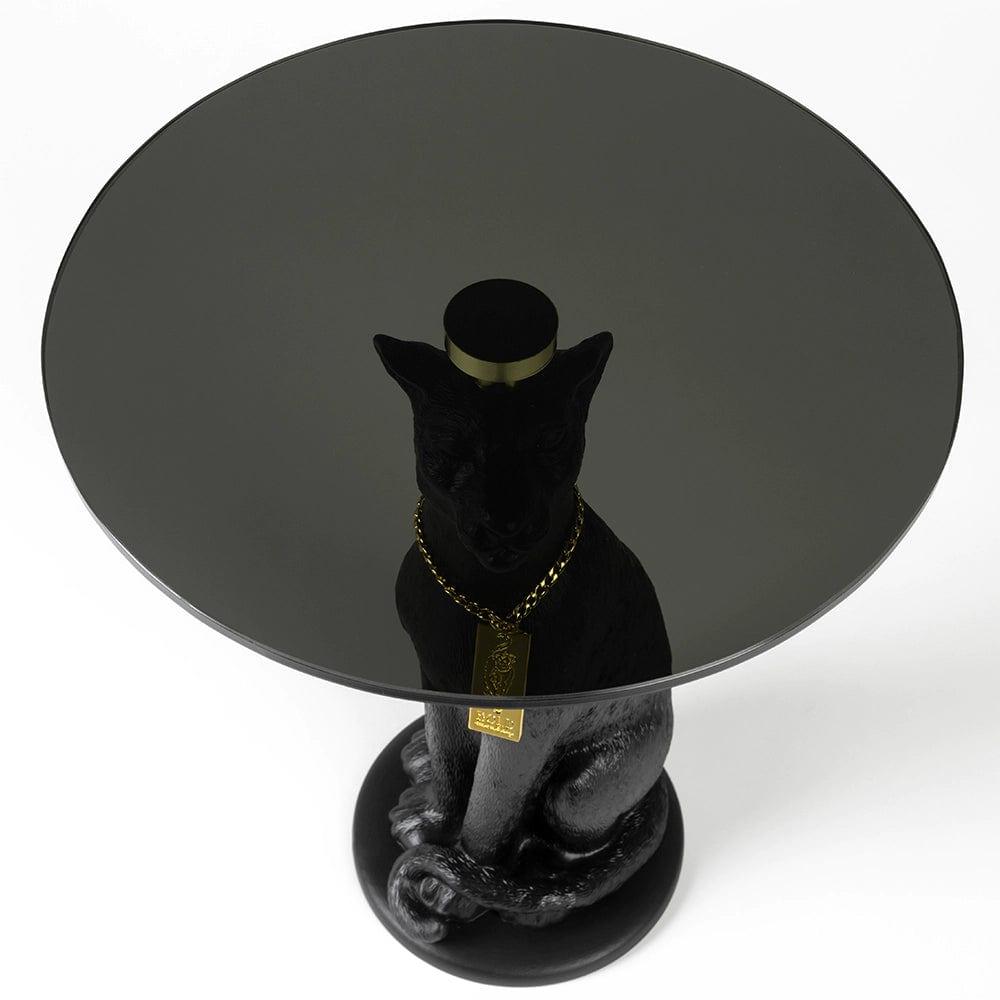 Stolik kawowy PROUDLY CROWNED PANTHER czarny Bold Monkey Eye on Design