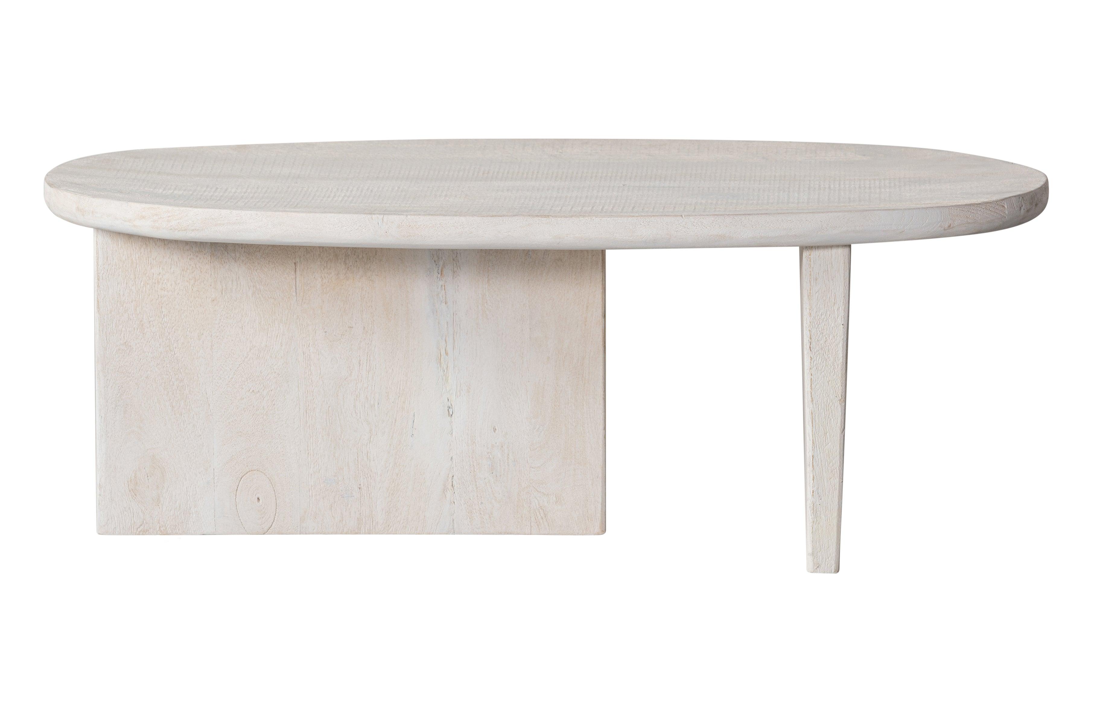 Stolik kawowy SEAM białe drewno Be Pure Eye on Design
