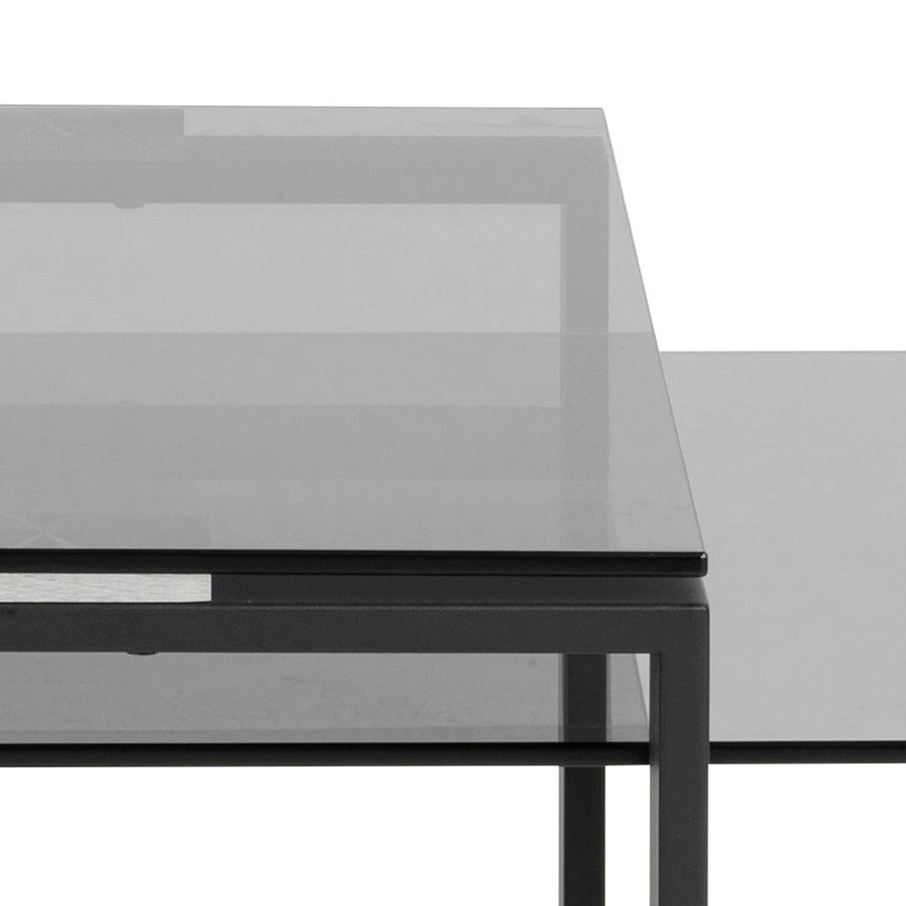 Stolik kawowy szklany SOREN czarny Home Essentials Eye on Design